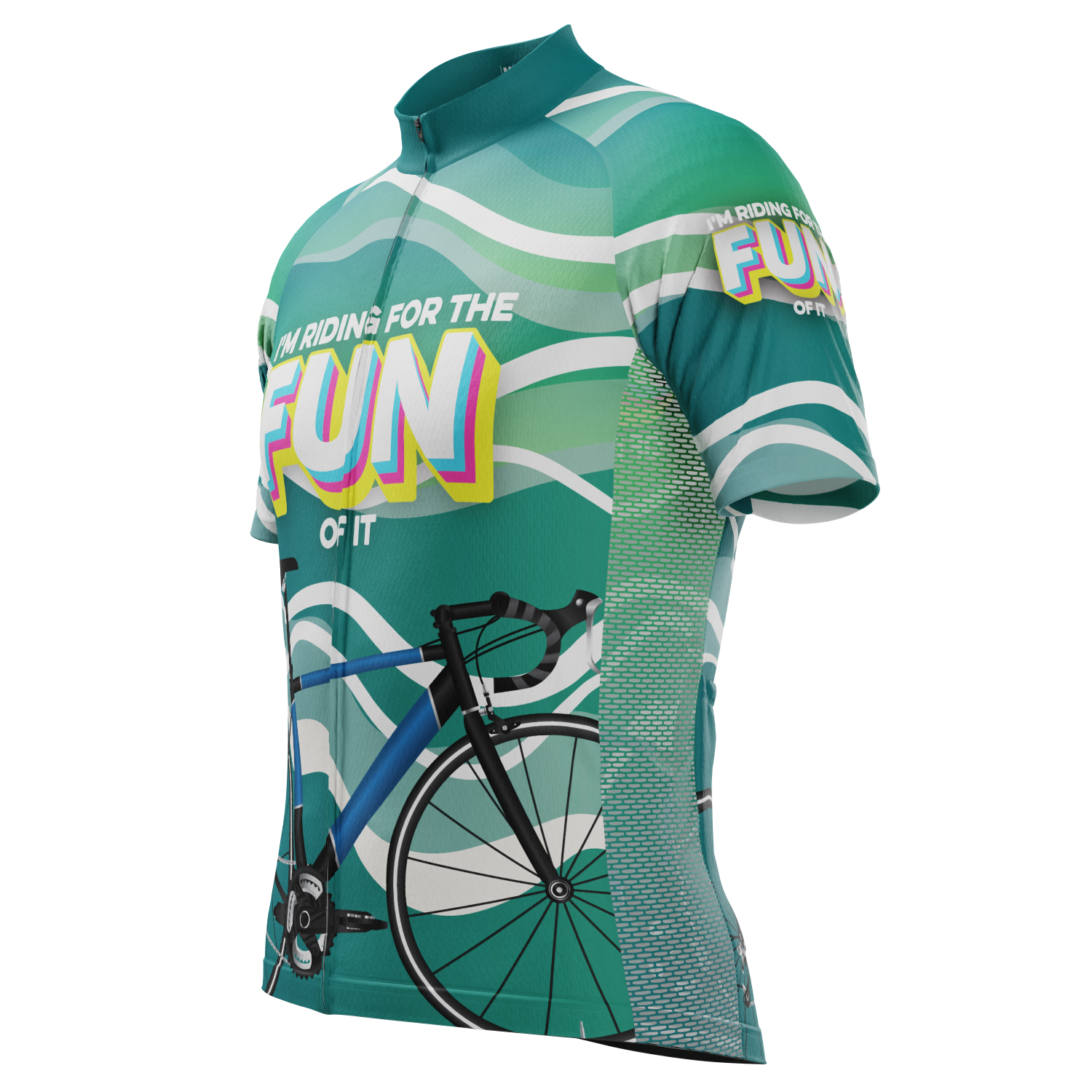 Men's I'm Riding For The Fun Of It Short Sleeve Cycling Jersey