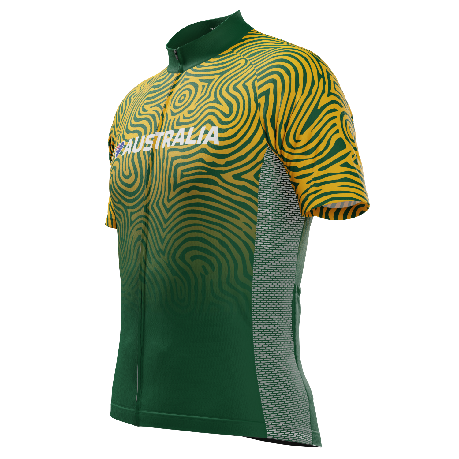 Men's I Love Australia Short Sleeve Cycling Jersey