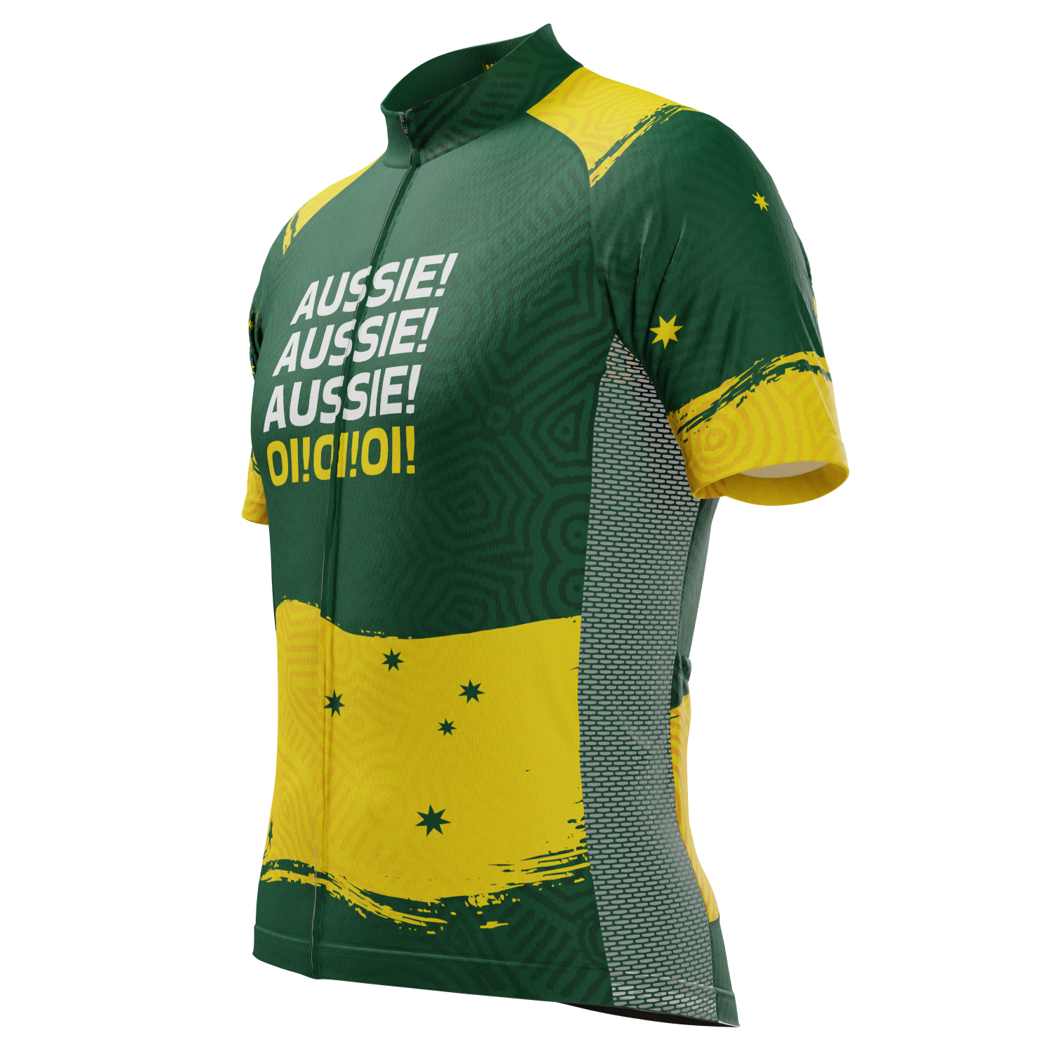 Men's Aussie Aussie Aussie Short Sleeve Cycling Jersey