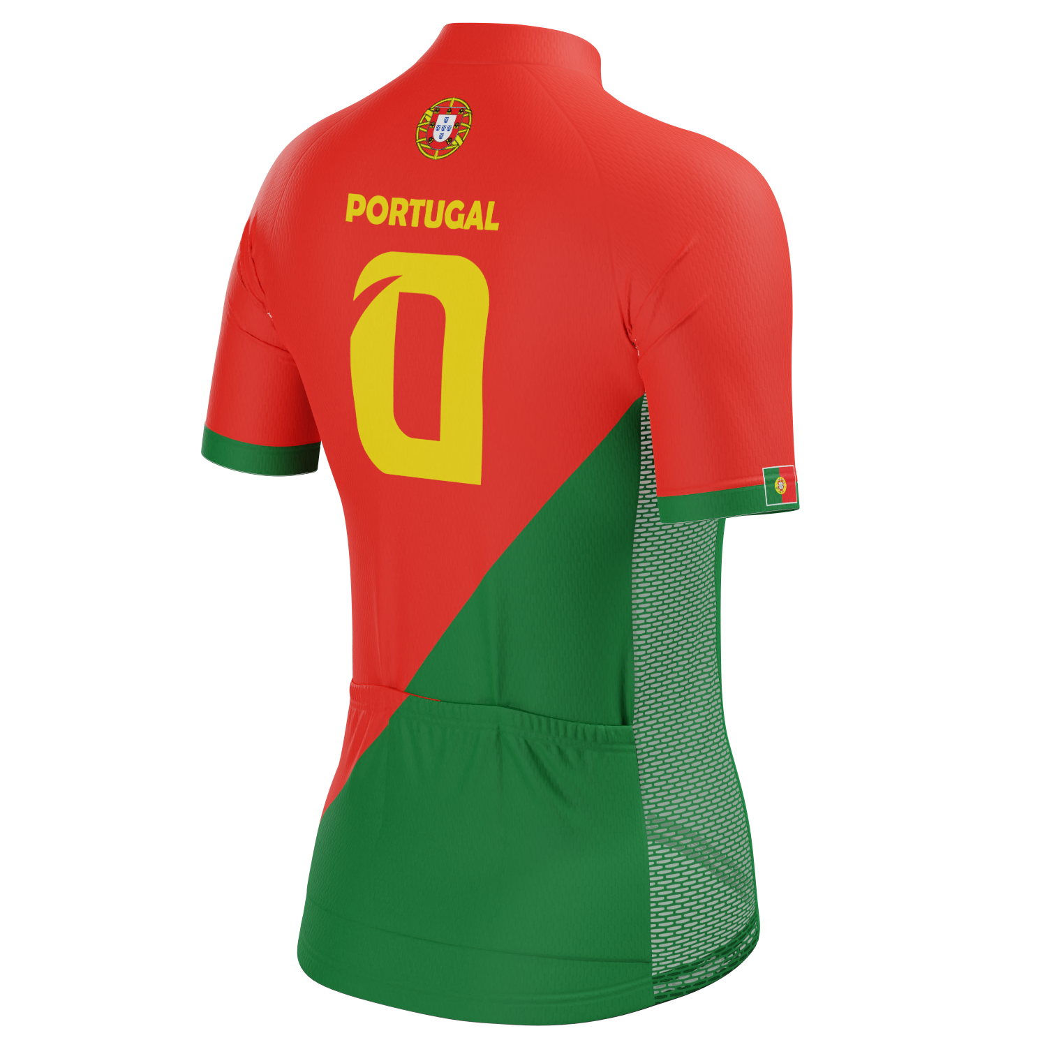 Women's Portugal Soccer Short Sleeve Cycling Jersey