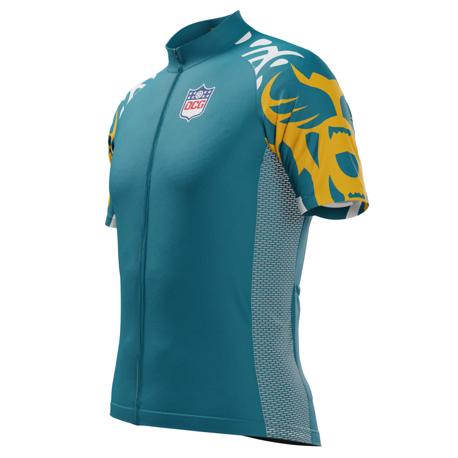 Men's Jacksonville Football Short Sleeve Cycling Jersey