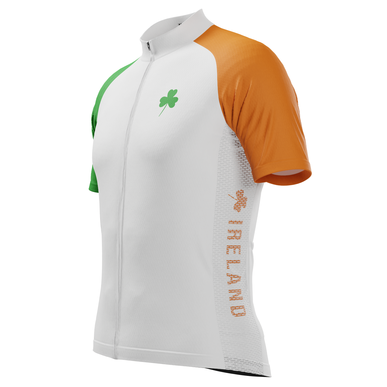 Men's Lucky To Be Irish Shamrock Short Sleeve Cycling Jersey