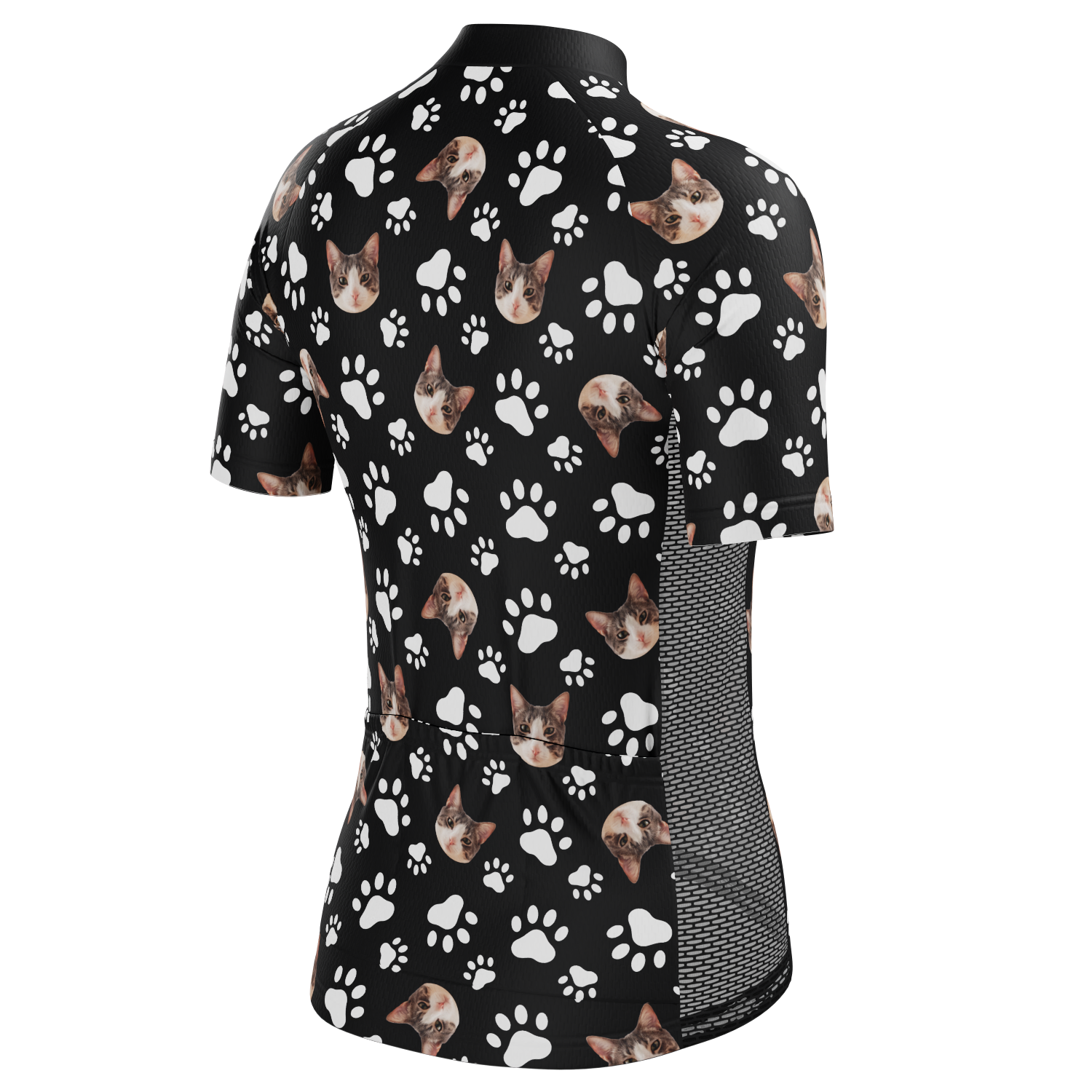 Women's Custom Pet Paws Design Personalized Short Sleeve Cycling Jersey