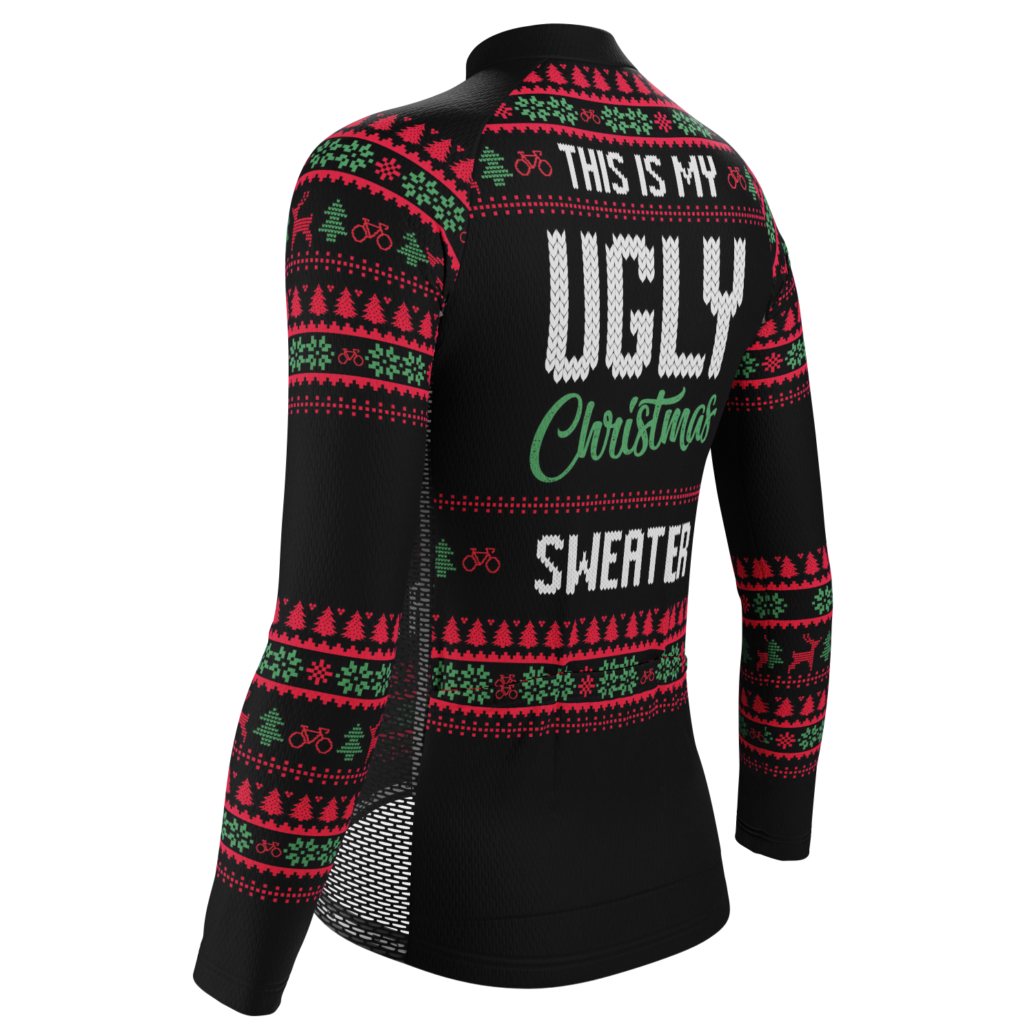 Women's This is my Ugly Christmas Sweater Long Sleeve Cycling Jersey