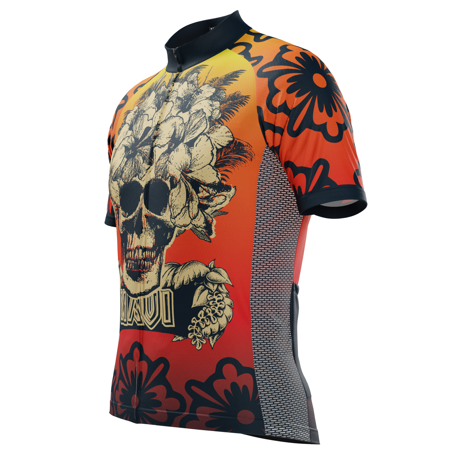 Men's Maui Skull Short Sleeve Cycling Jersey