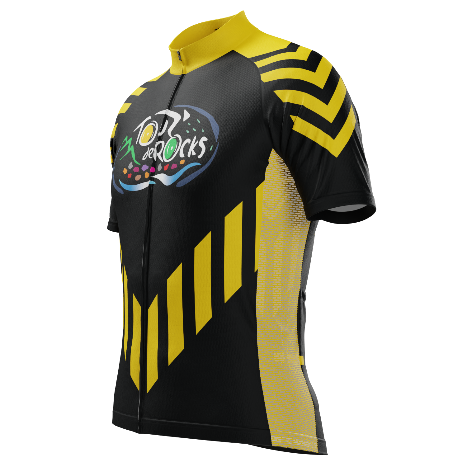 Men's Custom Tour de Rocks Short Sleeve Cycling Jersey