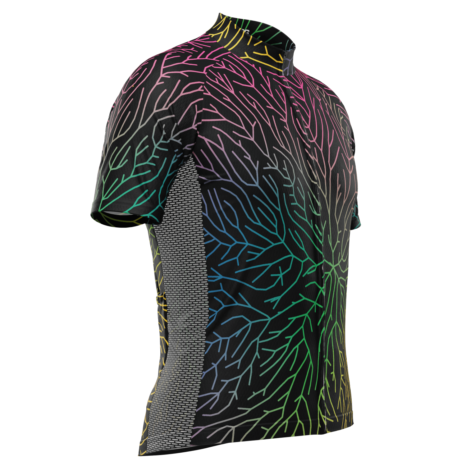 Men's Holographic Branches Short Sleeve Cycling Jersey