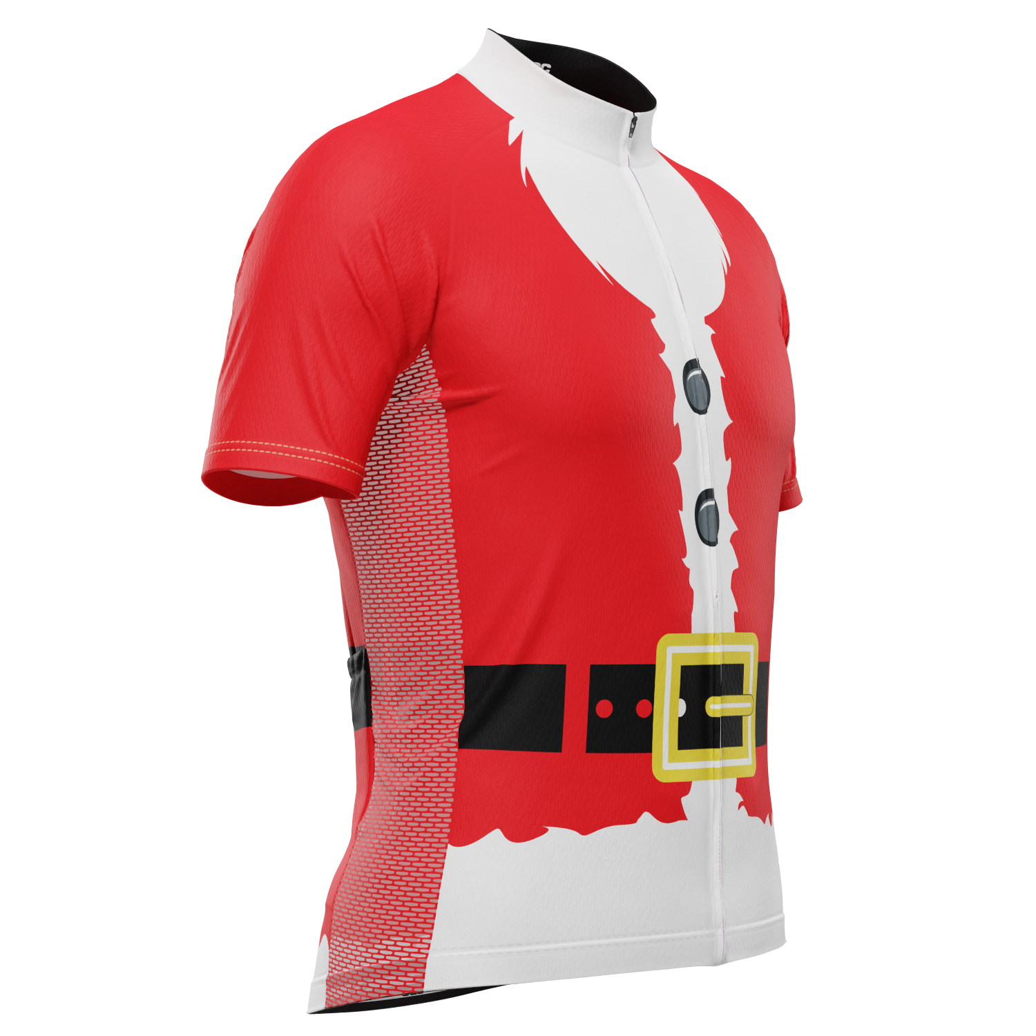 Men's Bearded Santa Claus Suit Christmas Cycling Jersey