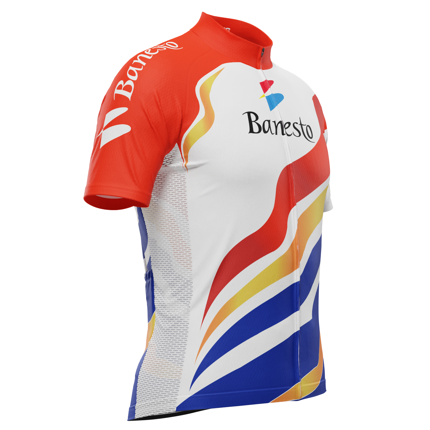 Men's Banesto Retro 1990 Short Sleeve Cycling Jersey