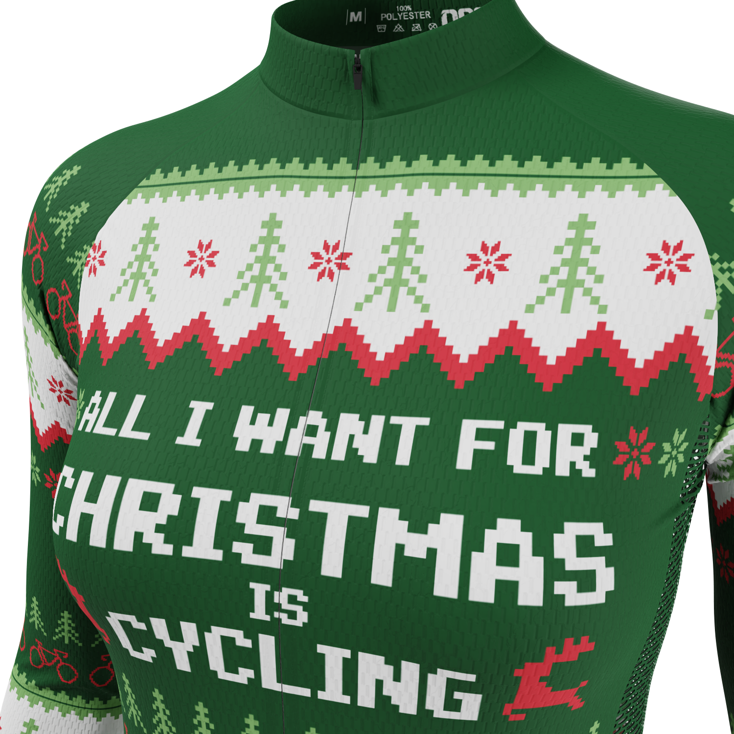 Women's All I Want For Christmas Long Sleeve Cycling Jersey