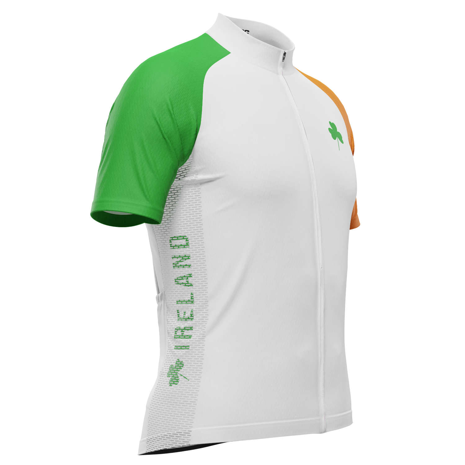 Men's Lucky To Be Irish Shamrock Short Sleeve Cycling Jersey