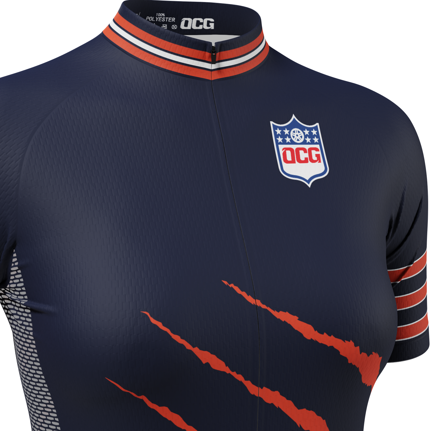 Women's Chicago Football Short Sleeve Cycling Jersey