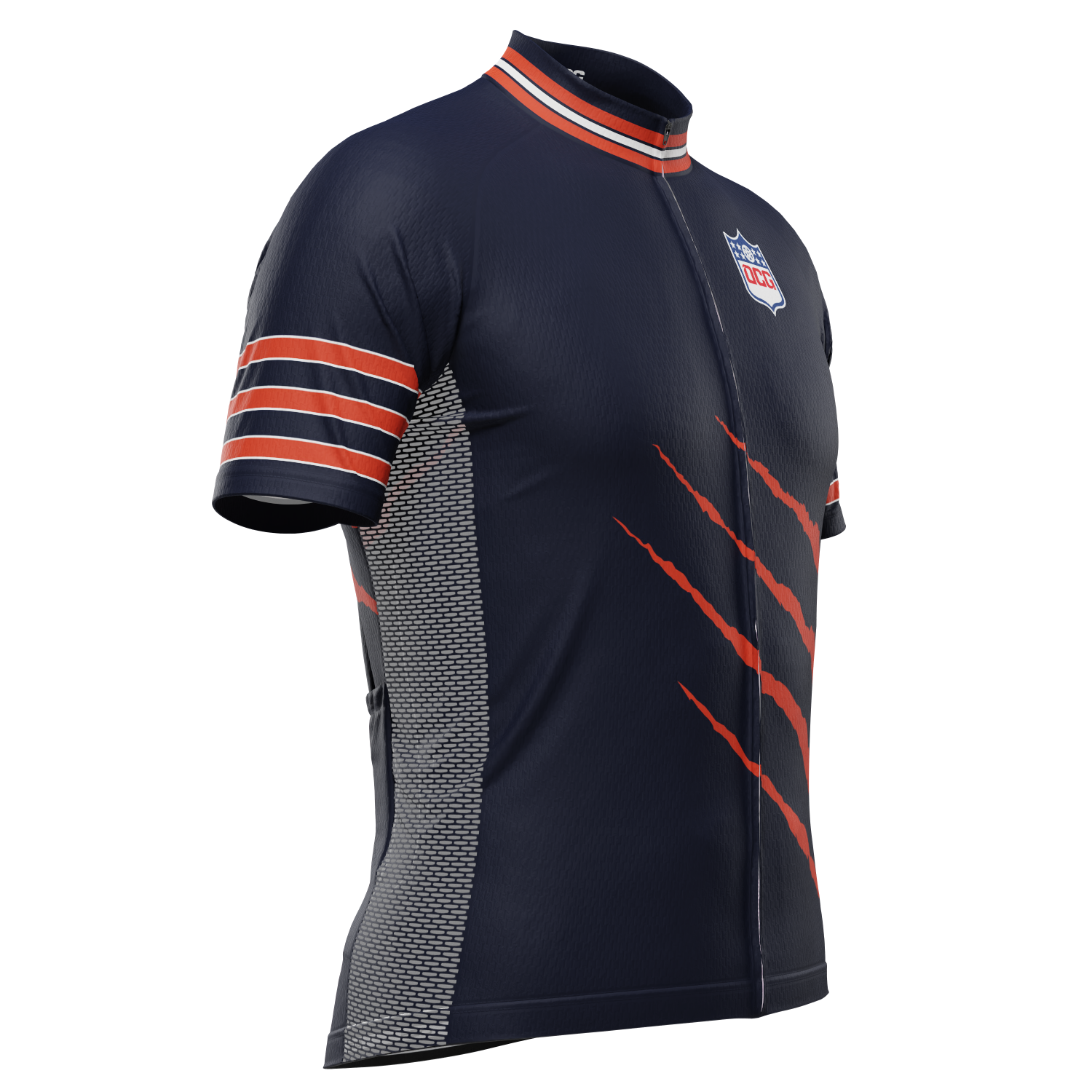 Men's Chicago Football Short Sleeve Cycling Jersey