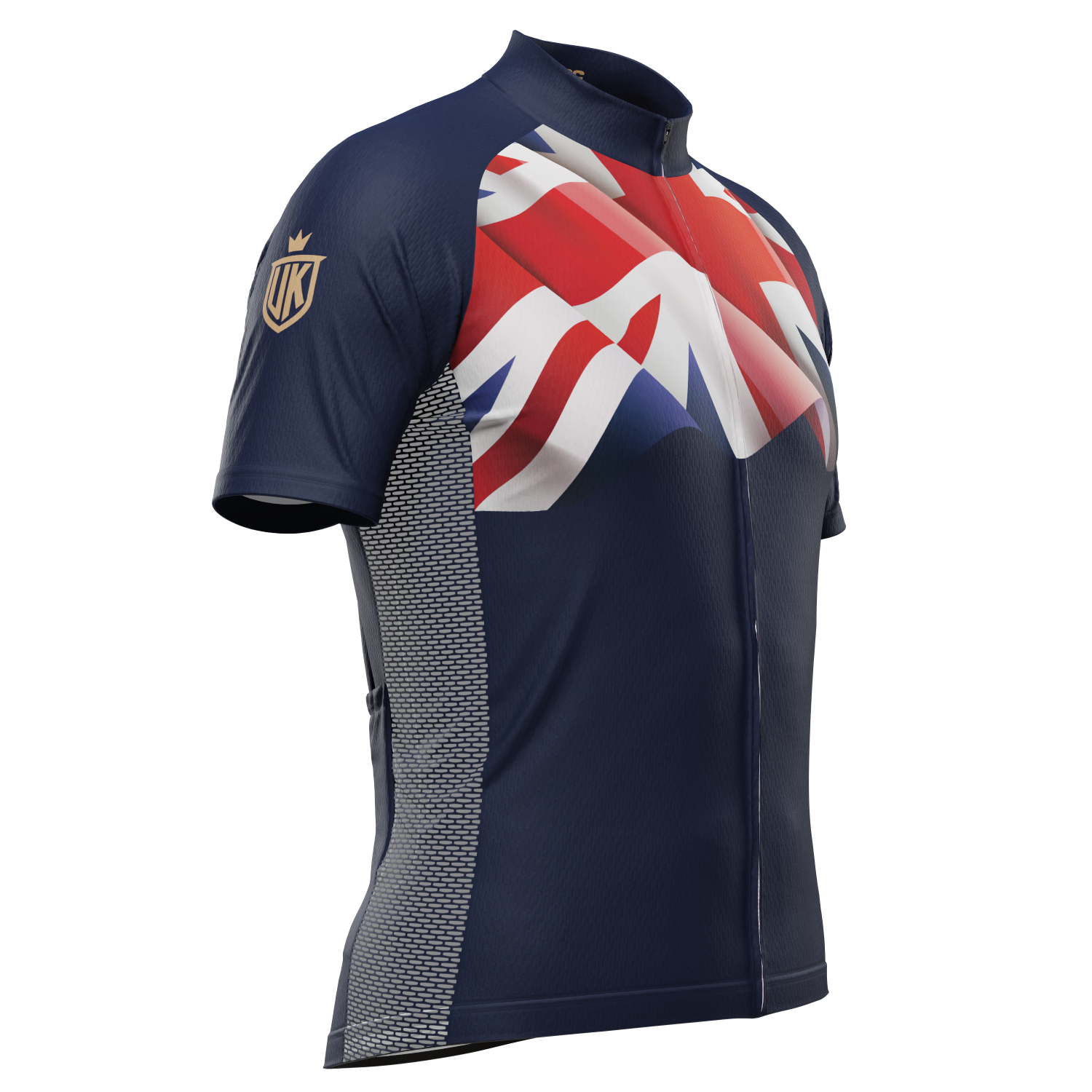 Men's UK Flag Short Sleeve Cycling Jersey