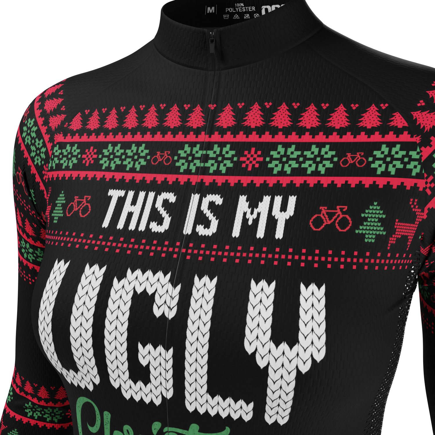 Women's This is my Ugly Christmas Sweater Long Sleeve Cycling Jersey