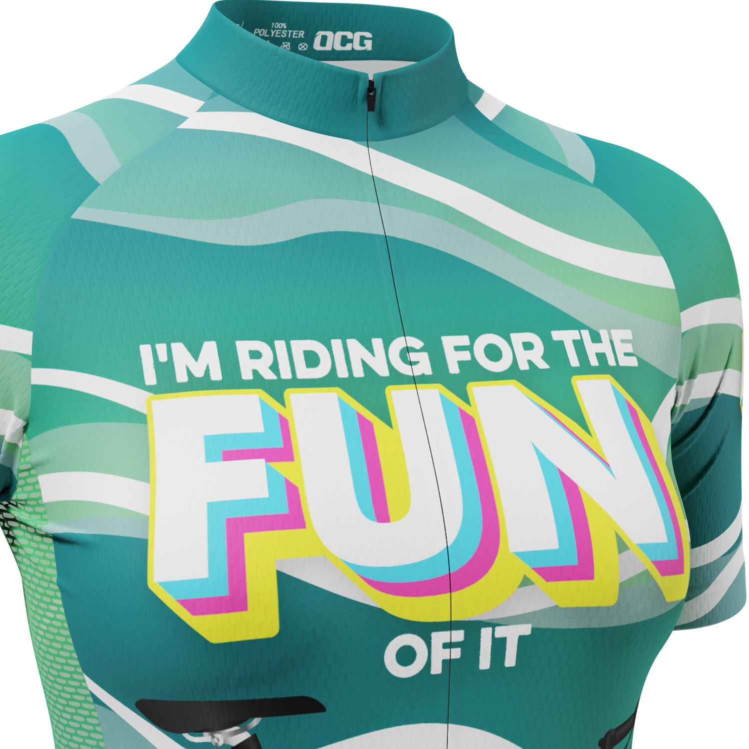 Women's I'm Riding For The Fun Of It Short Sleeve Cycling Jersey