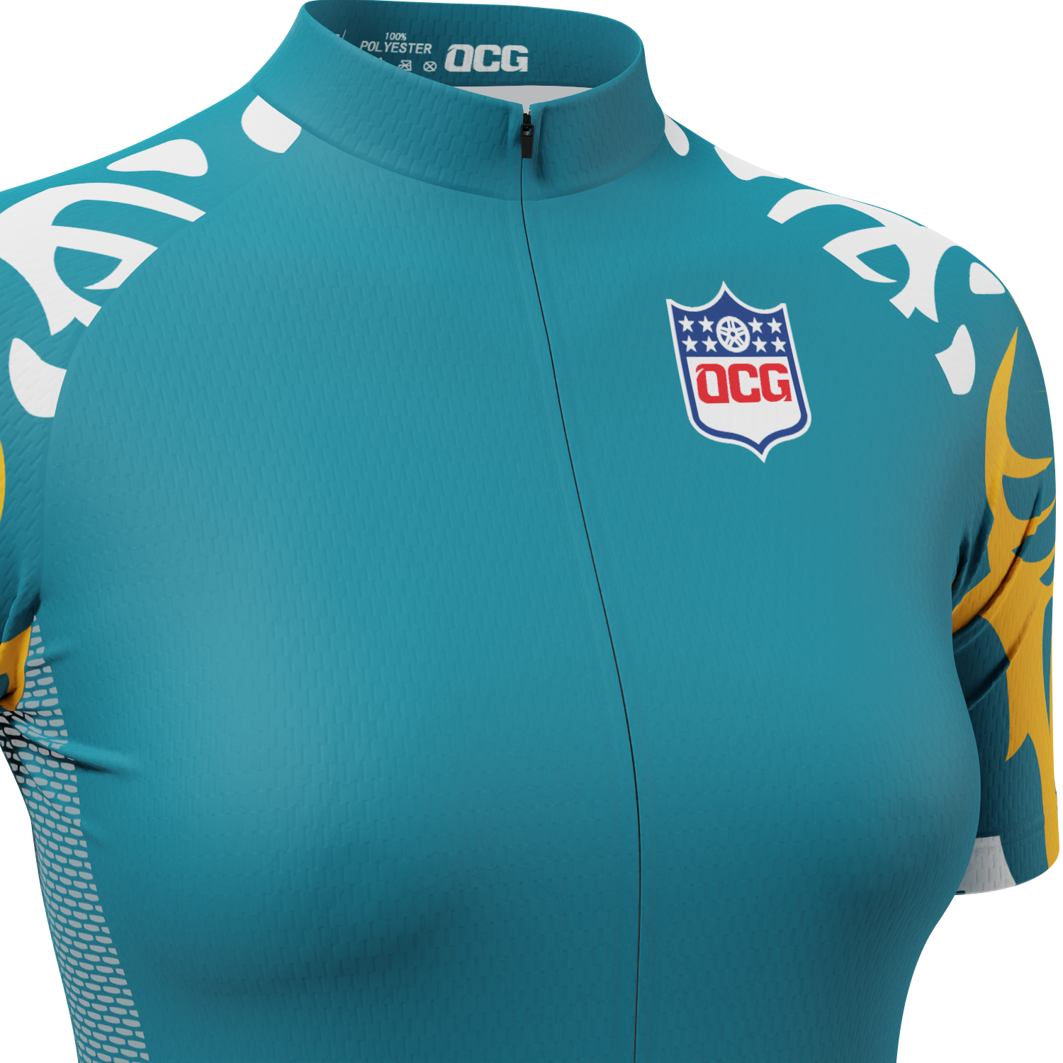 Women's Jacksonville Football Short Sleeve Cycling Jersey