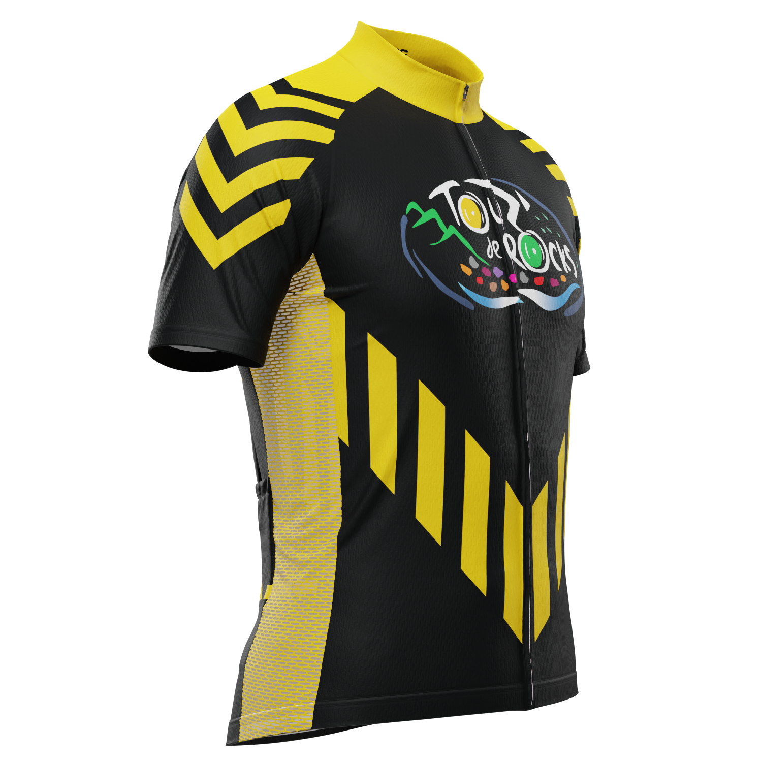 Men's Custom Tour de Rocks Short Sleeve Cycling Jersey