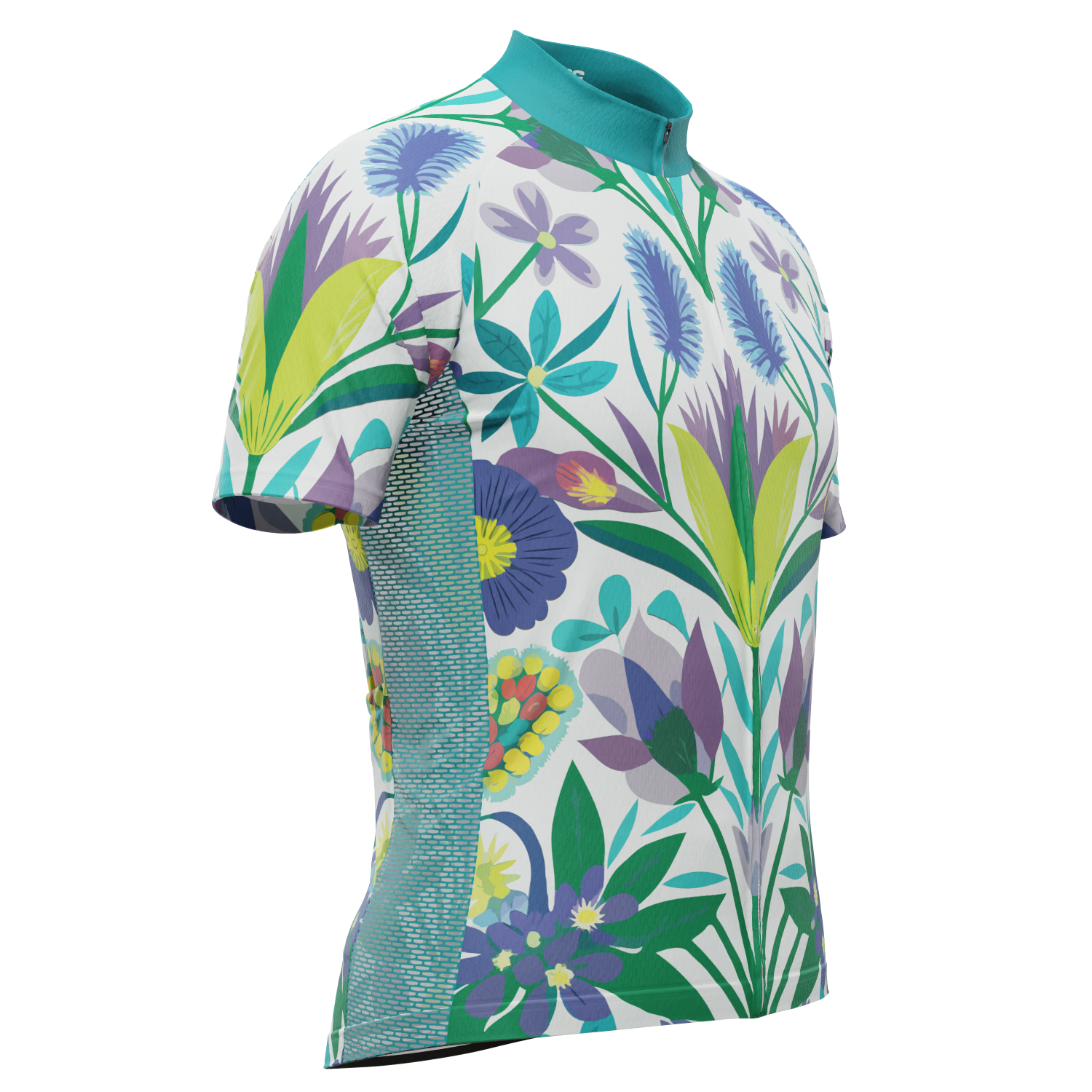 Men's Flowers From Down Under Short Sleeve Cycling Jersey