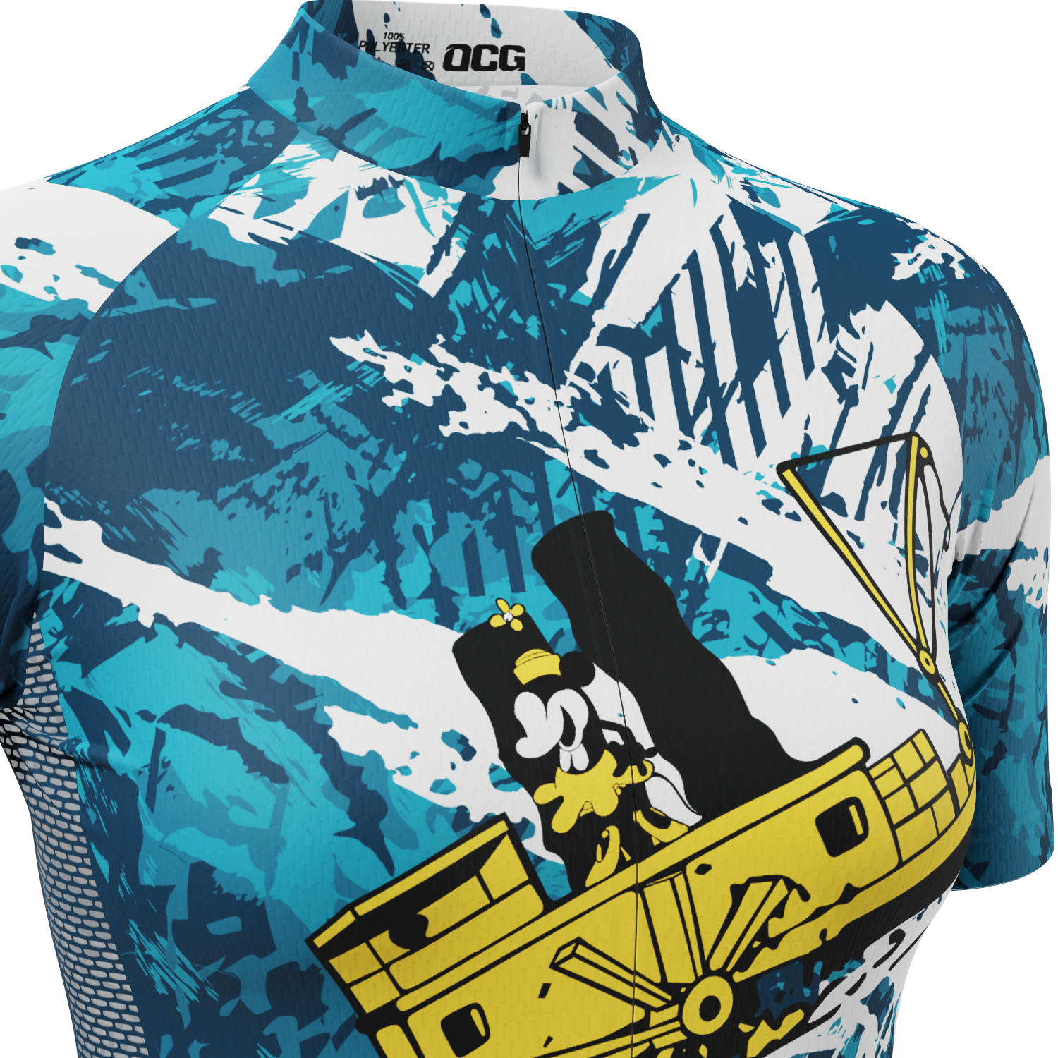 Women's Steamboat Willie in The Sea Short Sleeve Cycling Jersey