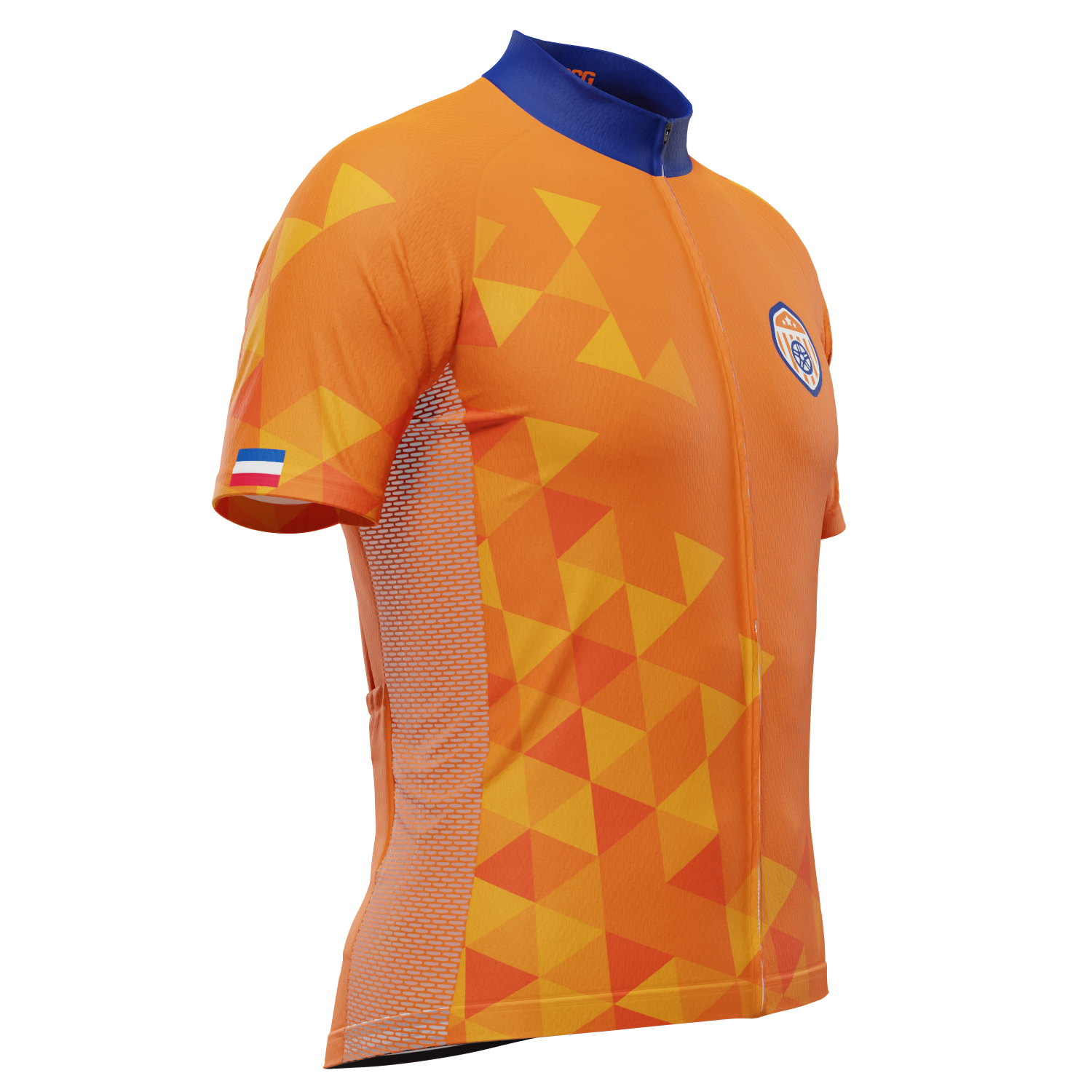 Men's Netherlands Soccer Short Sleeve Cycling Jersey