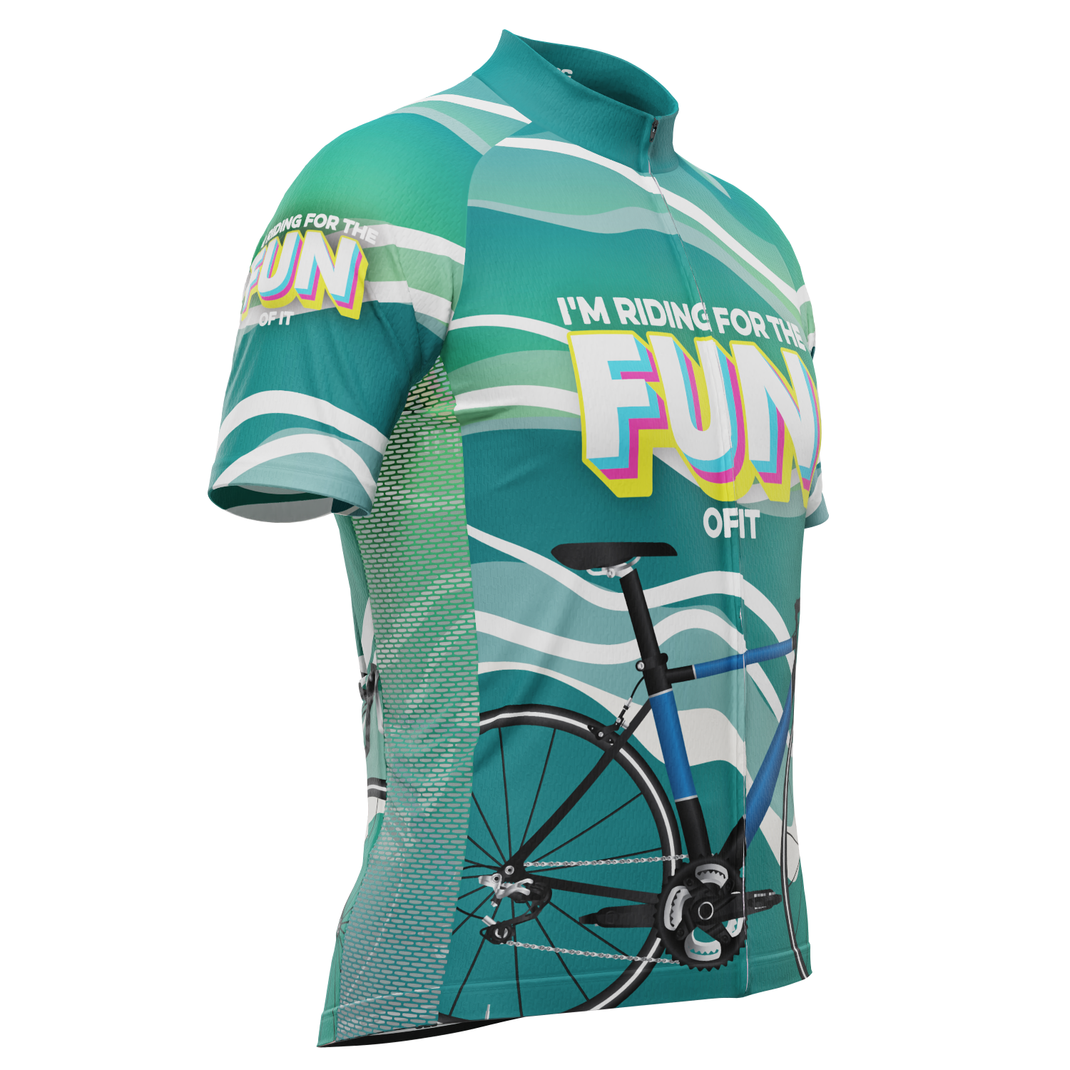 Men's I'm Riding For The Fun Of It Short Sleeve Cycling Jersey