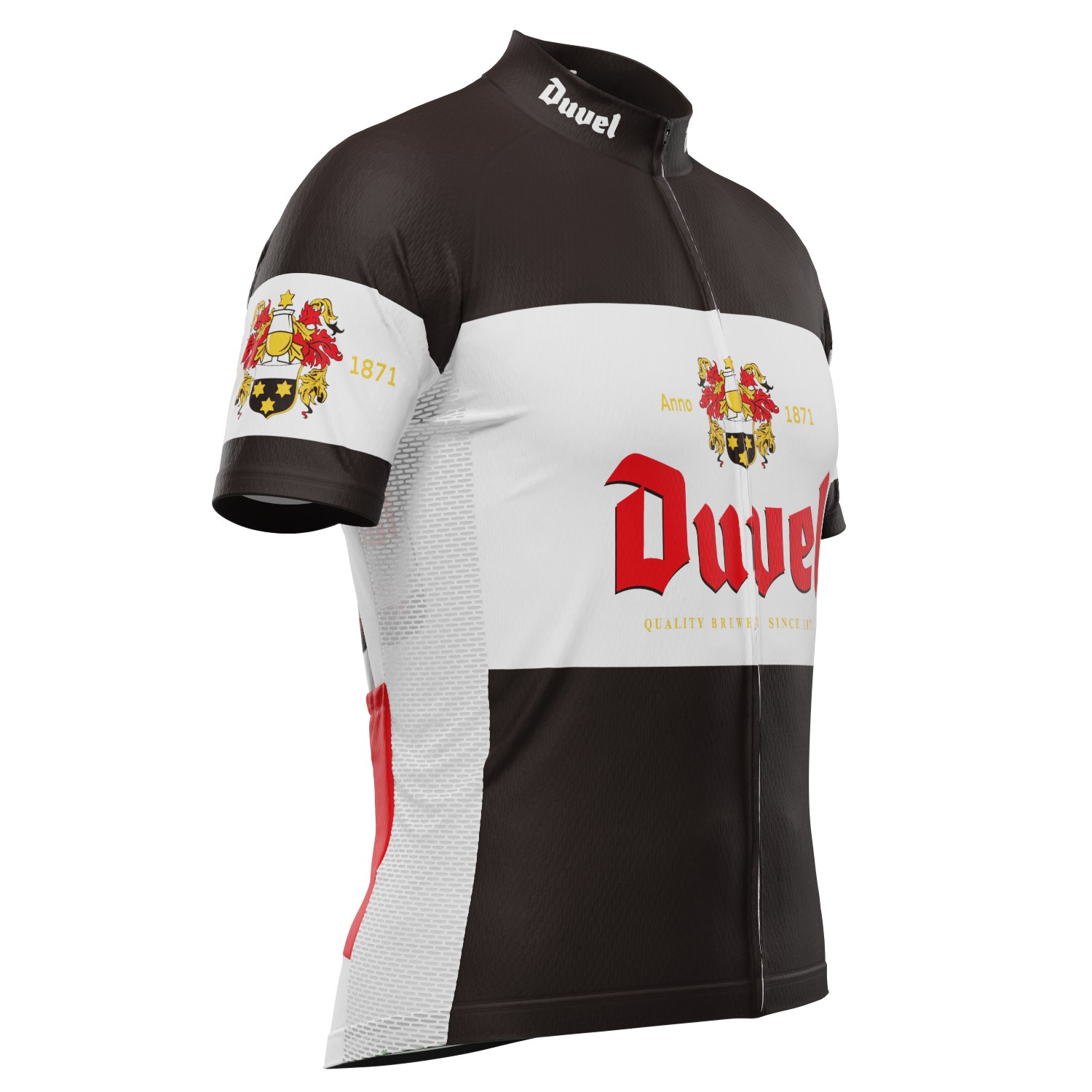 Men's Duvel Black Retro Short Sleeve Cycling Jersey