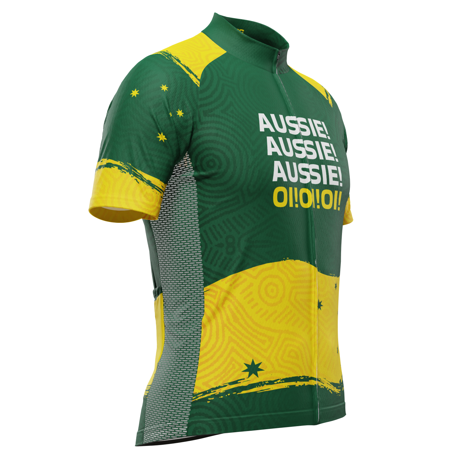 Men's Aussie Aussie Aussie Short Sleeve Cycling Jersey