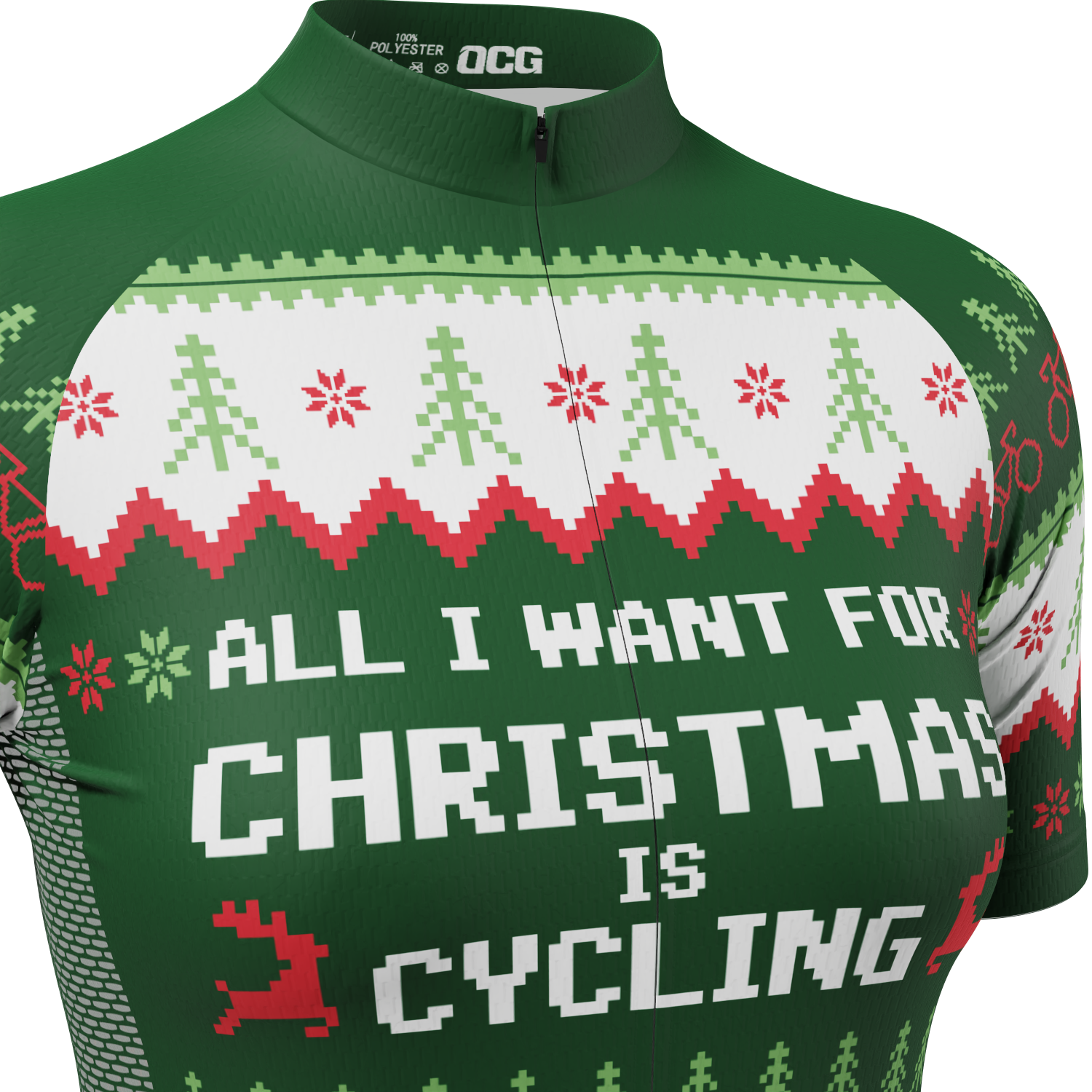 Women's All I Want For Christmas Short Sleeve Cycling Jersey