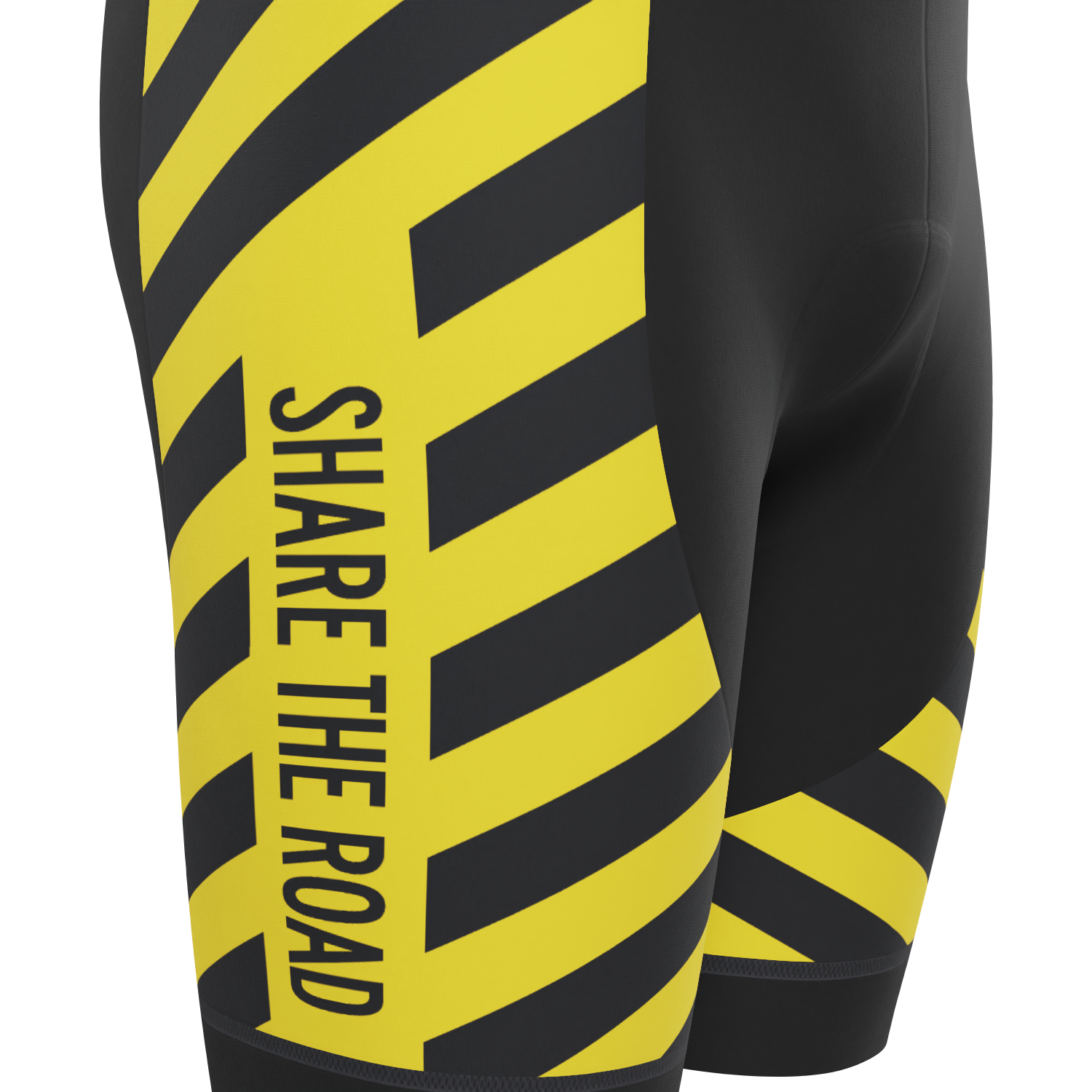 Men's Caution Share The Road Gel Padded Cycling Shorts