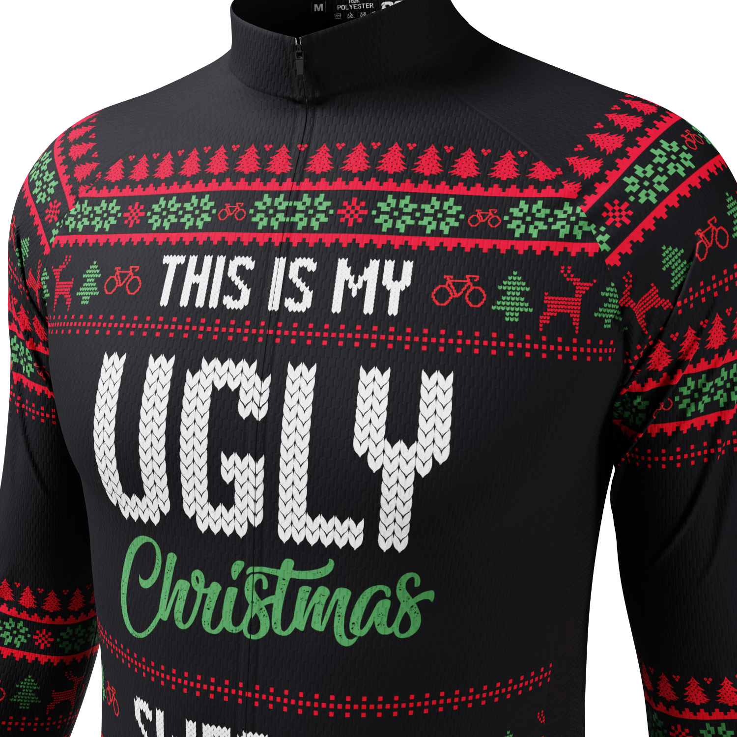 Men's This is my Ugly Christmas Sweater Long Sleeve Cycling Jersey