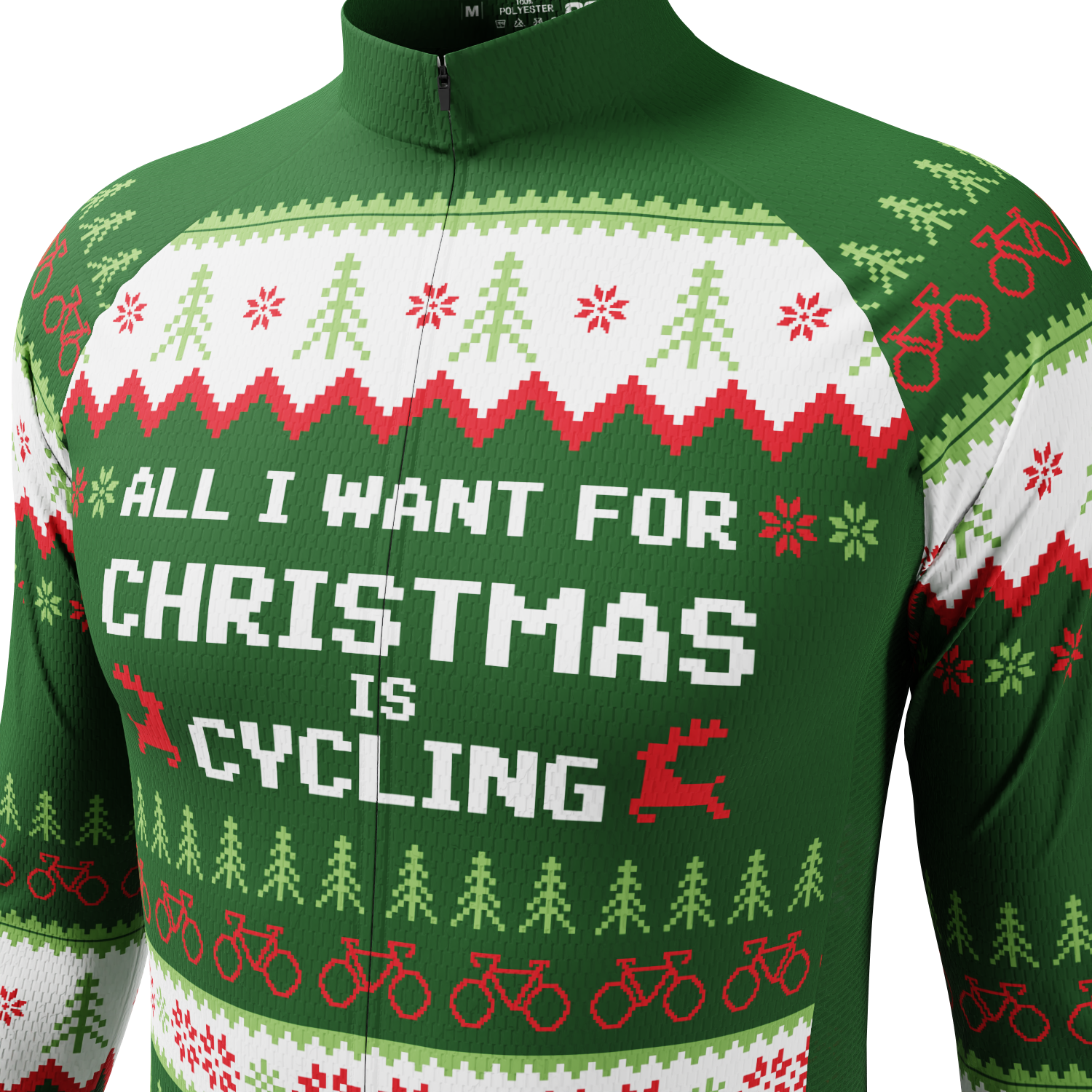 Men's All I Want For Christmas Long Sleeve Cycling Jersey