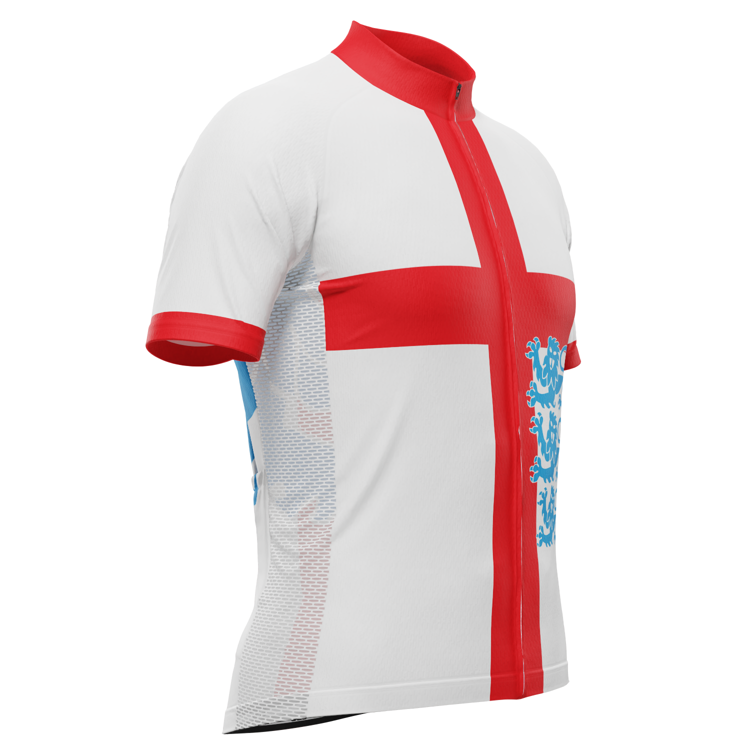 Men's Three Lions England National Flag Short Sleeve Cycling Jersey