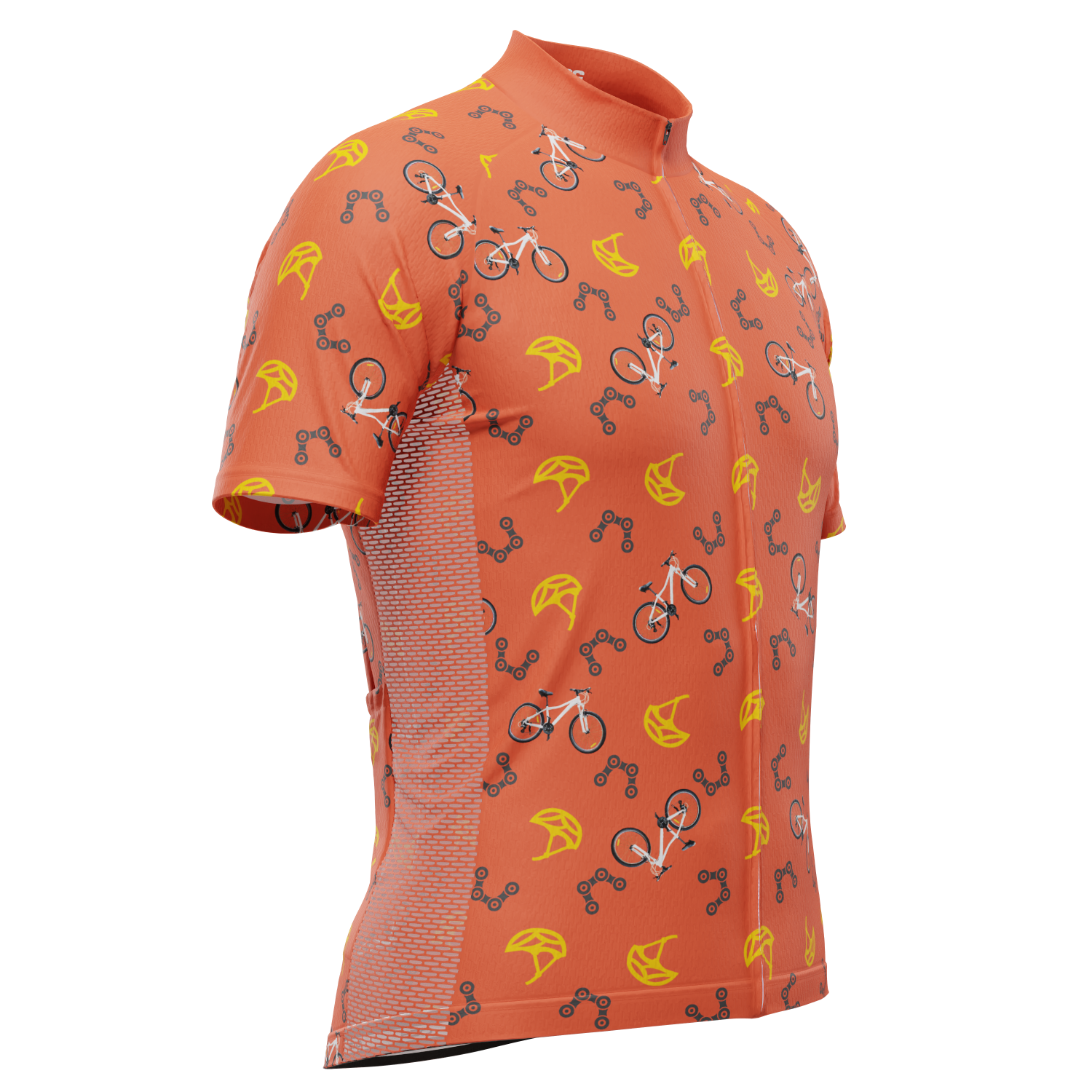 Men's Custom Bike & Helmets Design Personalized Short Sleeve Cycling Jersey
