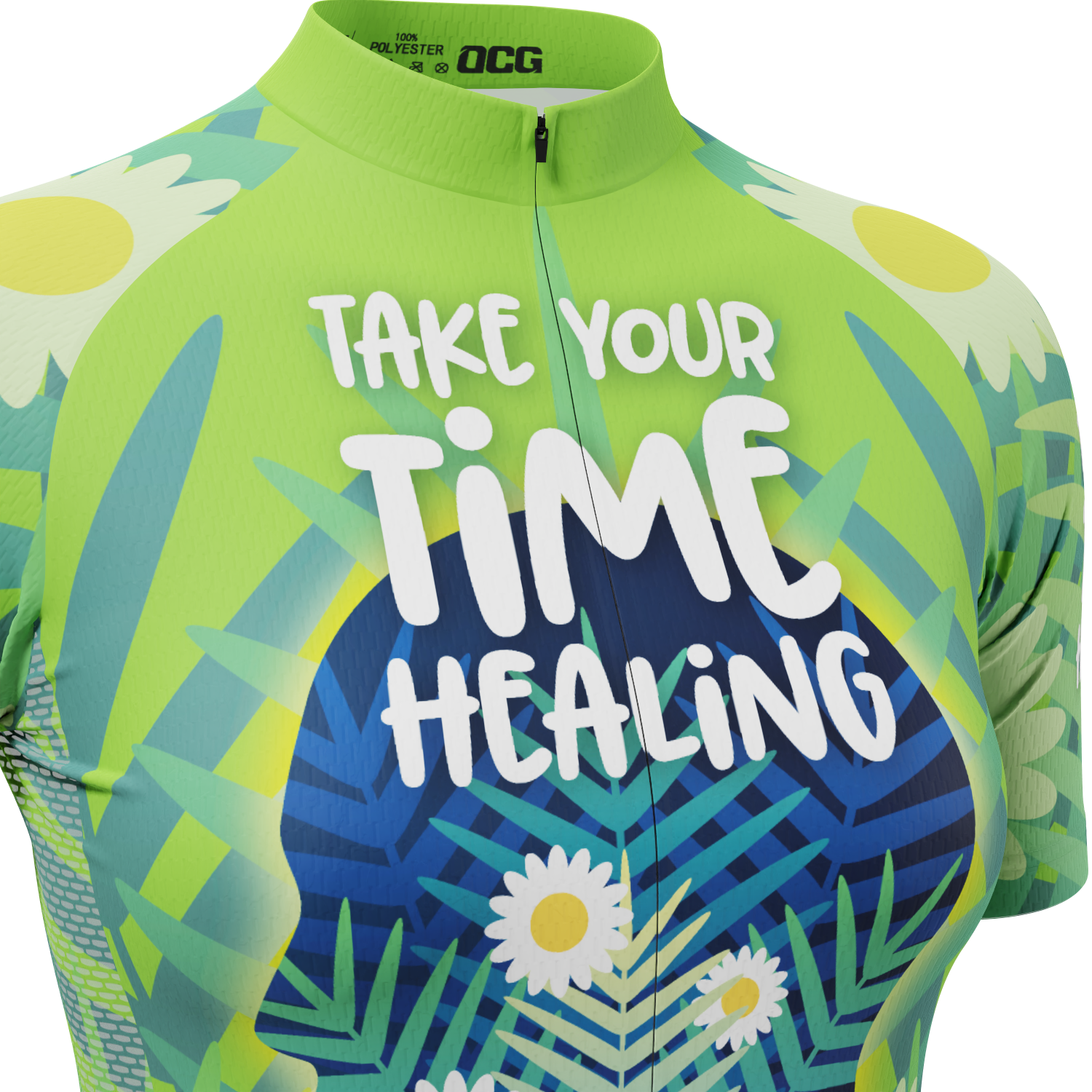 Women's Mental Health-Take Your Time Healing Short Sleeve Cycling Jersey