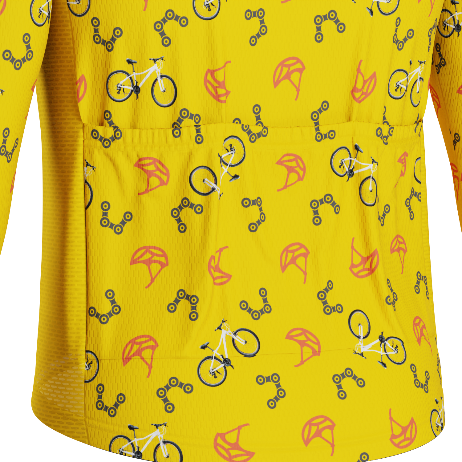 Men's Custom Bike & Helmets Design Personalized Long Sleeve Cycling Jersey