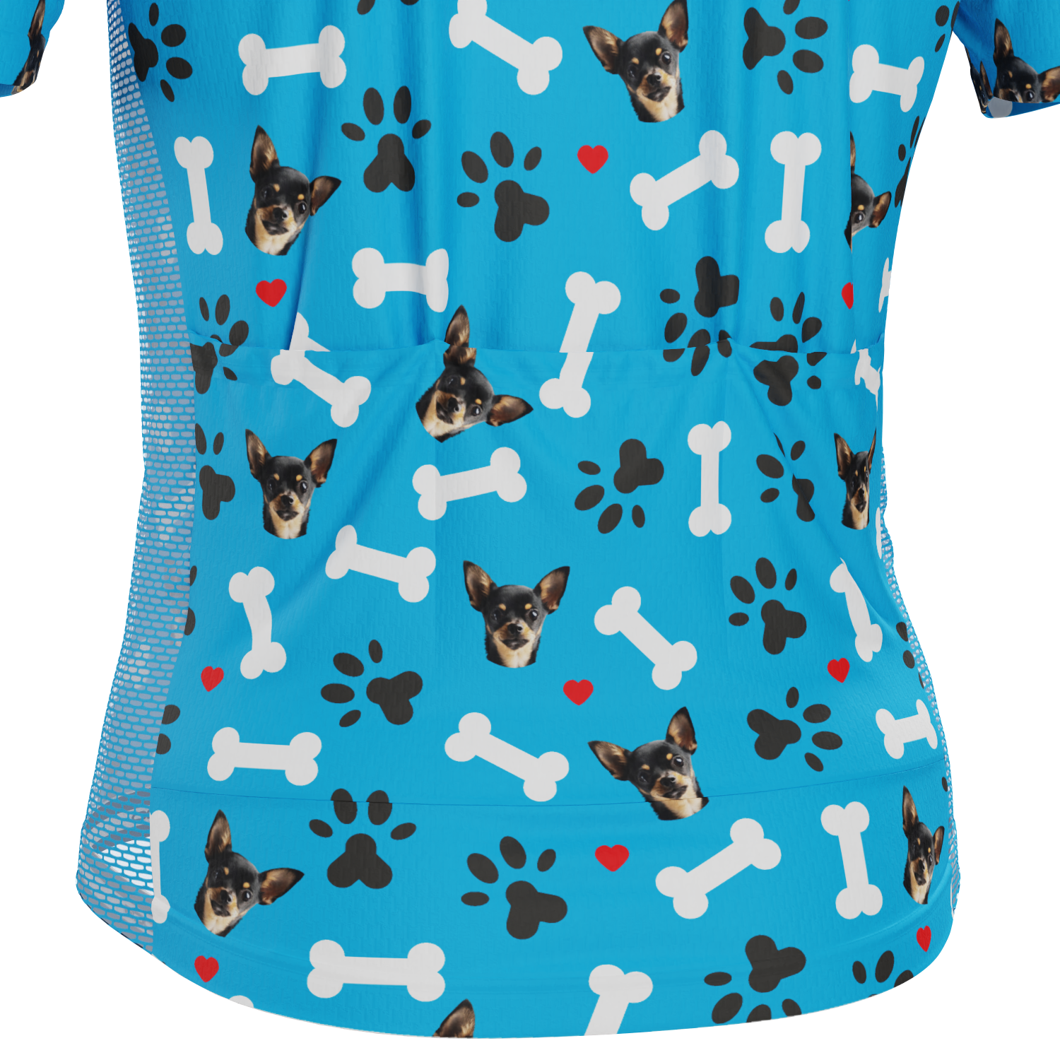 Men's Custom Pet Bones Design Short Sleeve Cycling Jersey