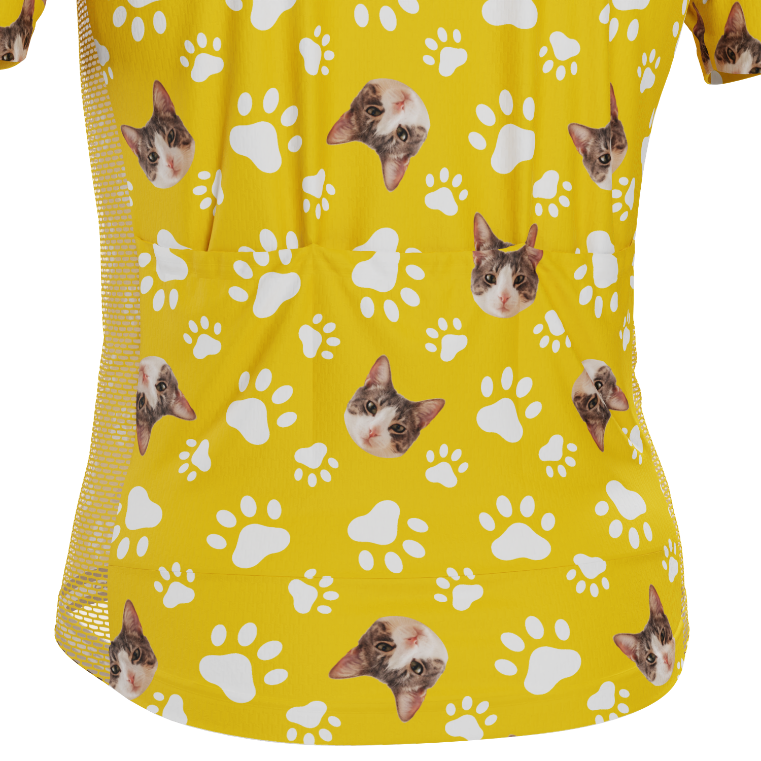 Men's Custom Pet Paws Design Short Sleeve Cycling Jersey