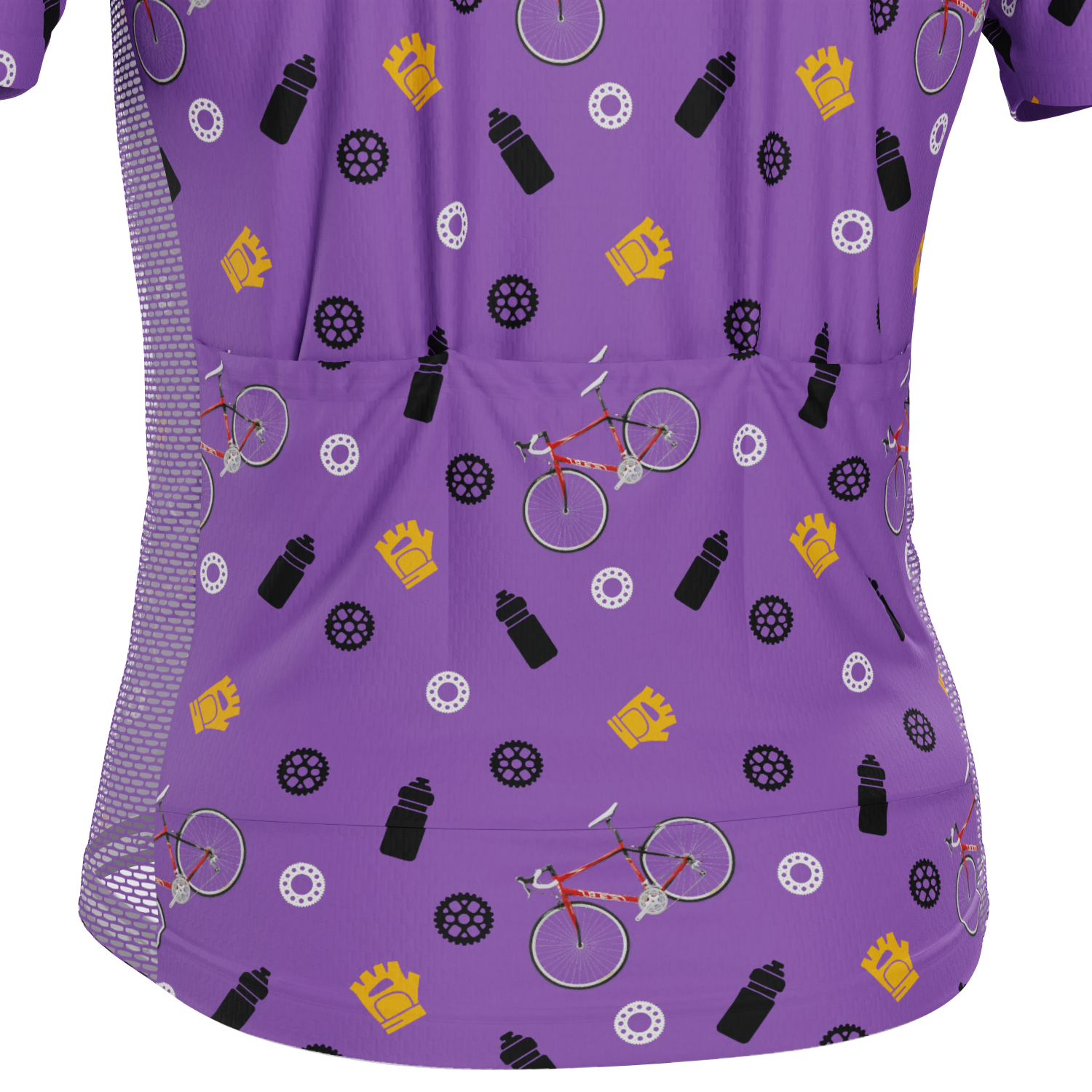 Men's Custom Bike & Gears Design Personalized Short Sleeve Cycling Jersey