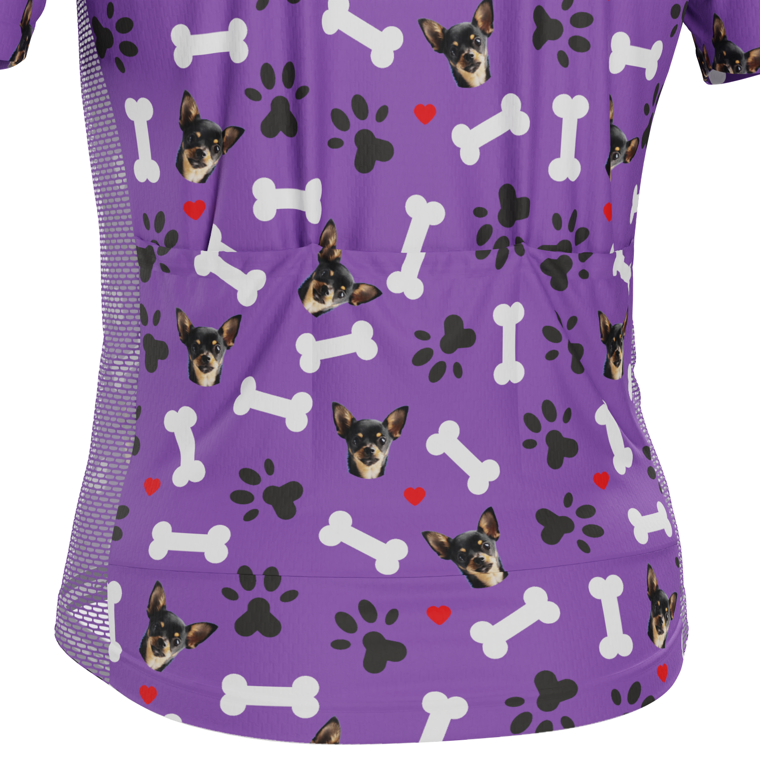 Men's Custom Pet Bones Design Short Sleeve Cycling Jersey