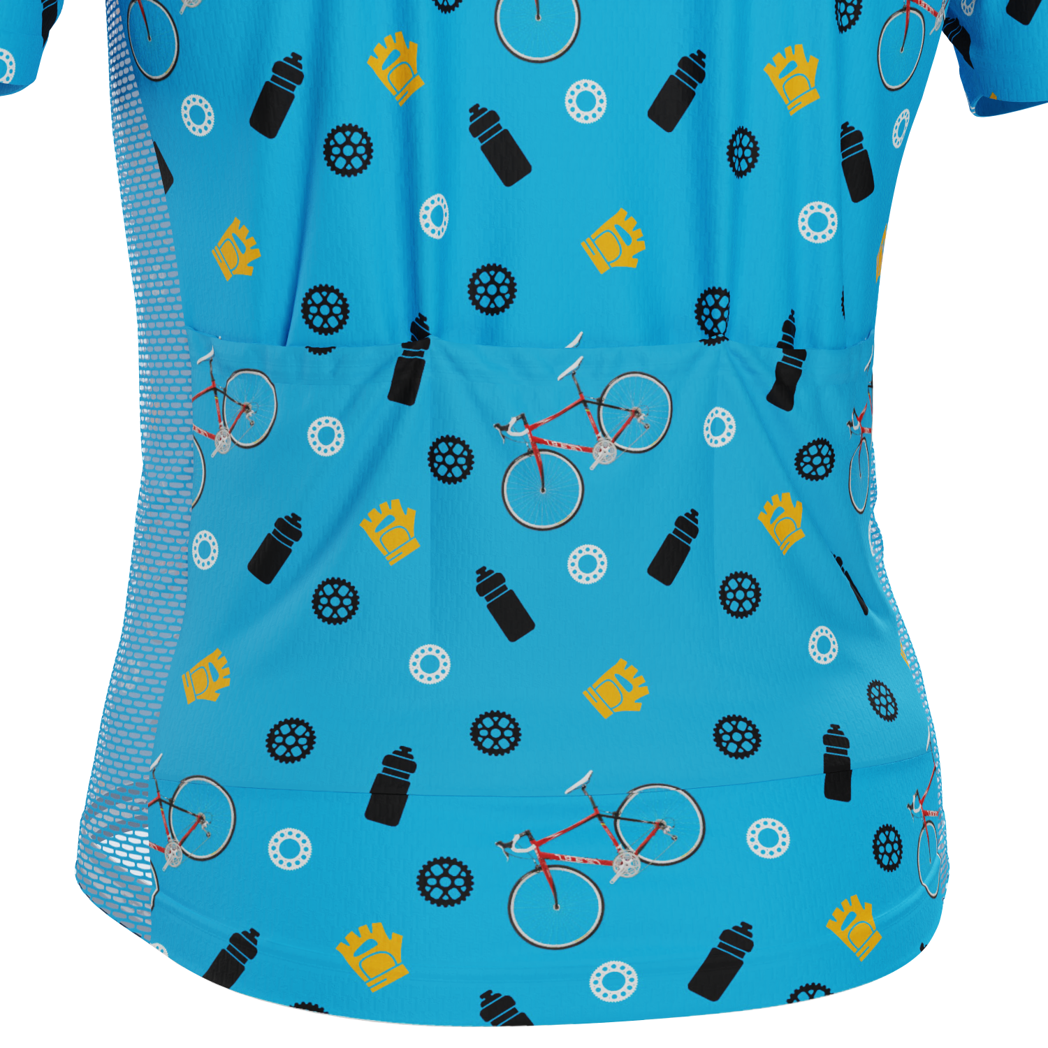 Men's Custom Bike & Gears Design Personalized Short Sleeve Cycling Jersey
