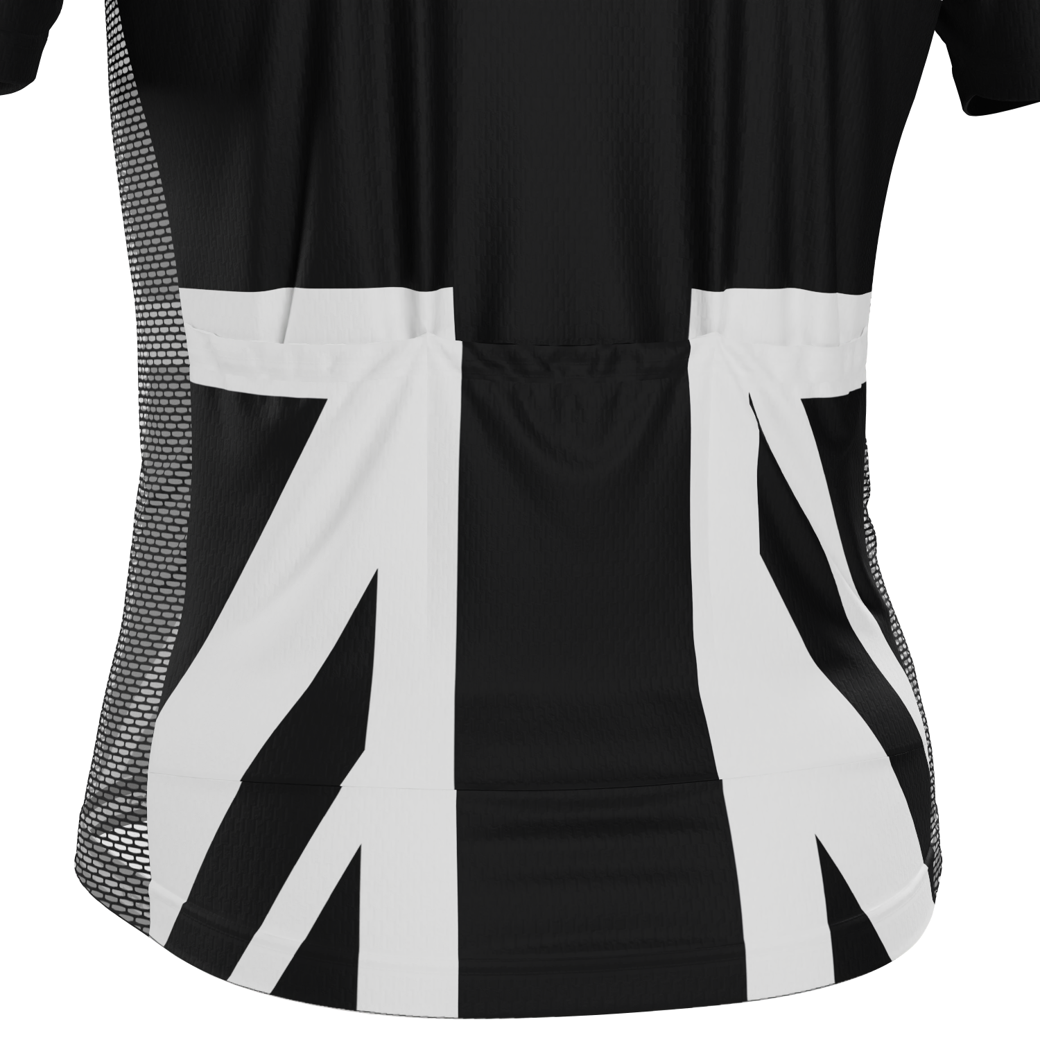 Men's UK Black & White Flag Short Sleeve Cycling Jersey