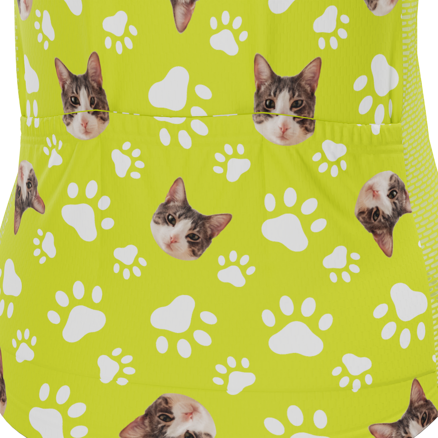 Women's Custom Pet Paws Design Personalized Short Sleeve Cycling Jersey