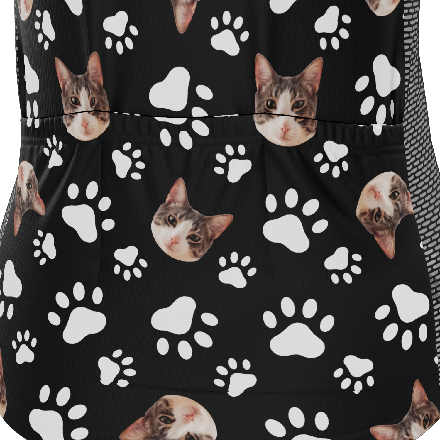 Women's Custom Pet Paws Design Personalized Short Sleeve Cycling Jersey