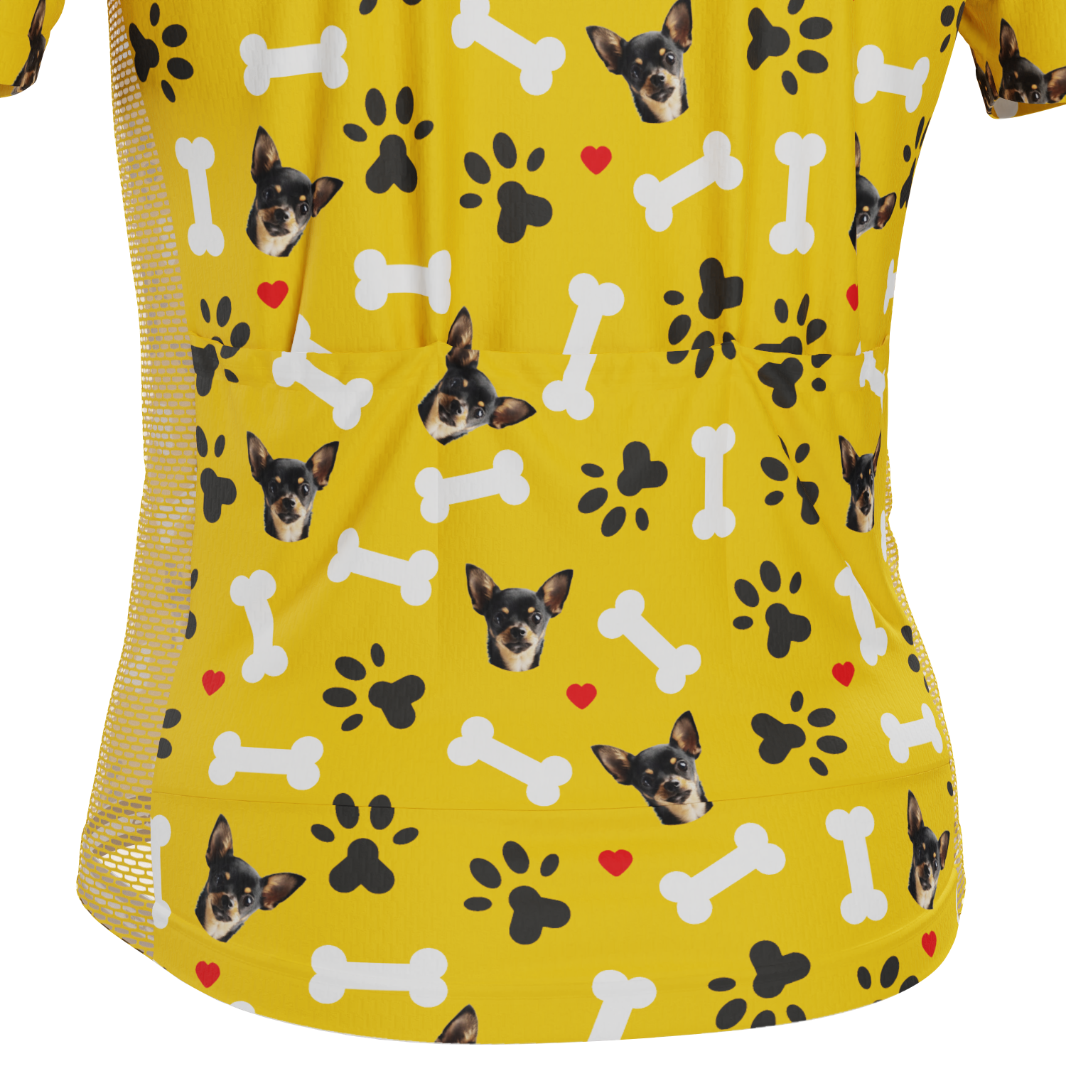 Men's Custom Pet Bones Design Personalized Short-Sleeve Cycling Jersey
