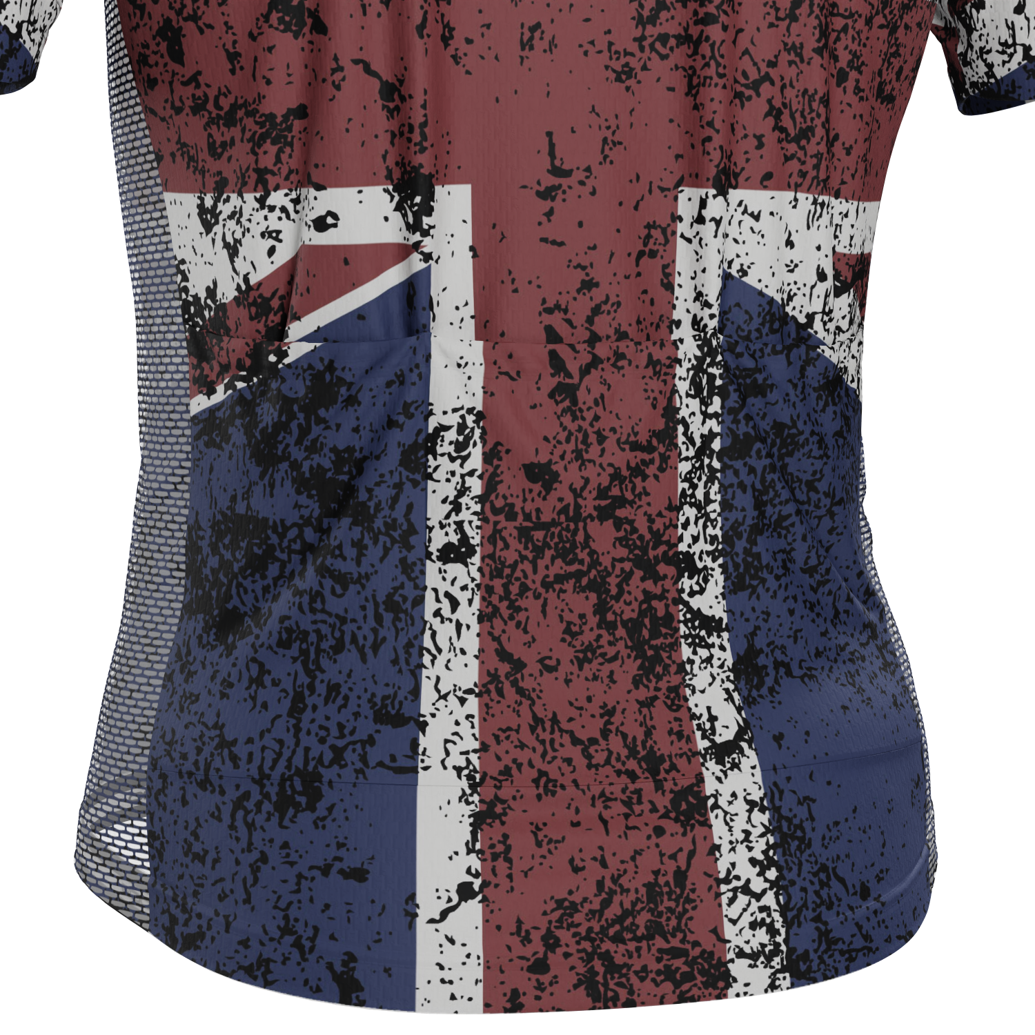 Men's UK Distressed Union Jack Short Sleeve Cycling Jersey