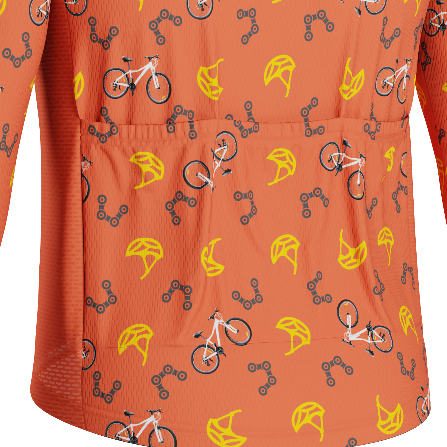 Men's Custom Bike & Helmets Design Personalized Long Sleeve Cycling Jersey