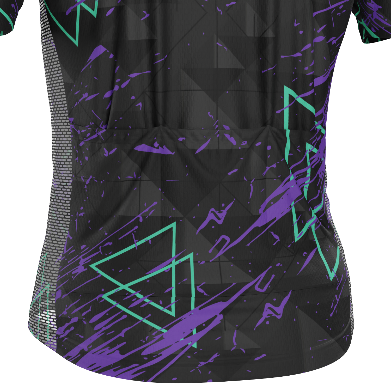 Men's Dark Geometry Short Sleeve Cycling Jersey