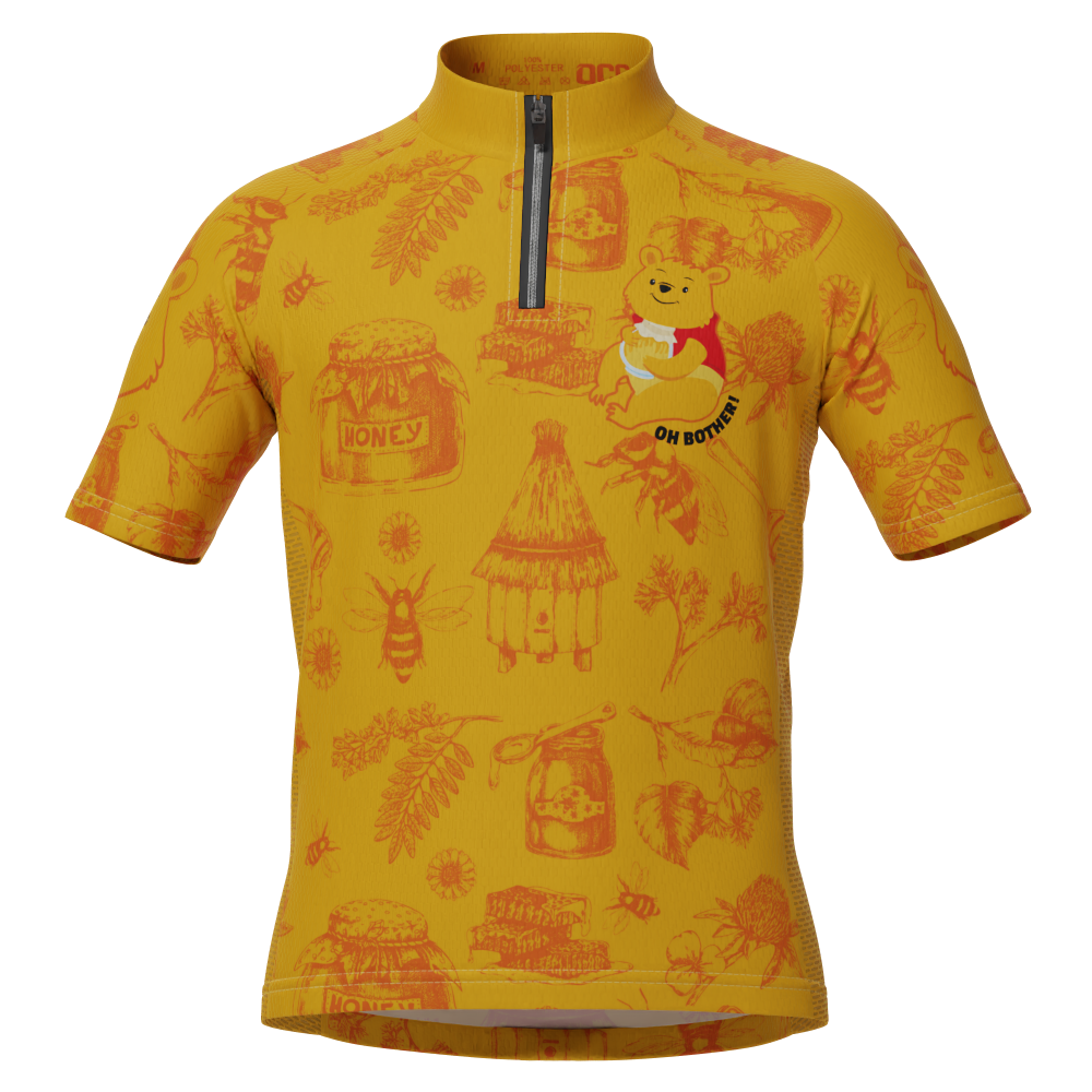 Kid's Winnie The Pooh Oh Bother! Short Sleeve Cycling Jersey