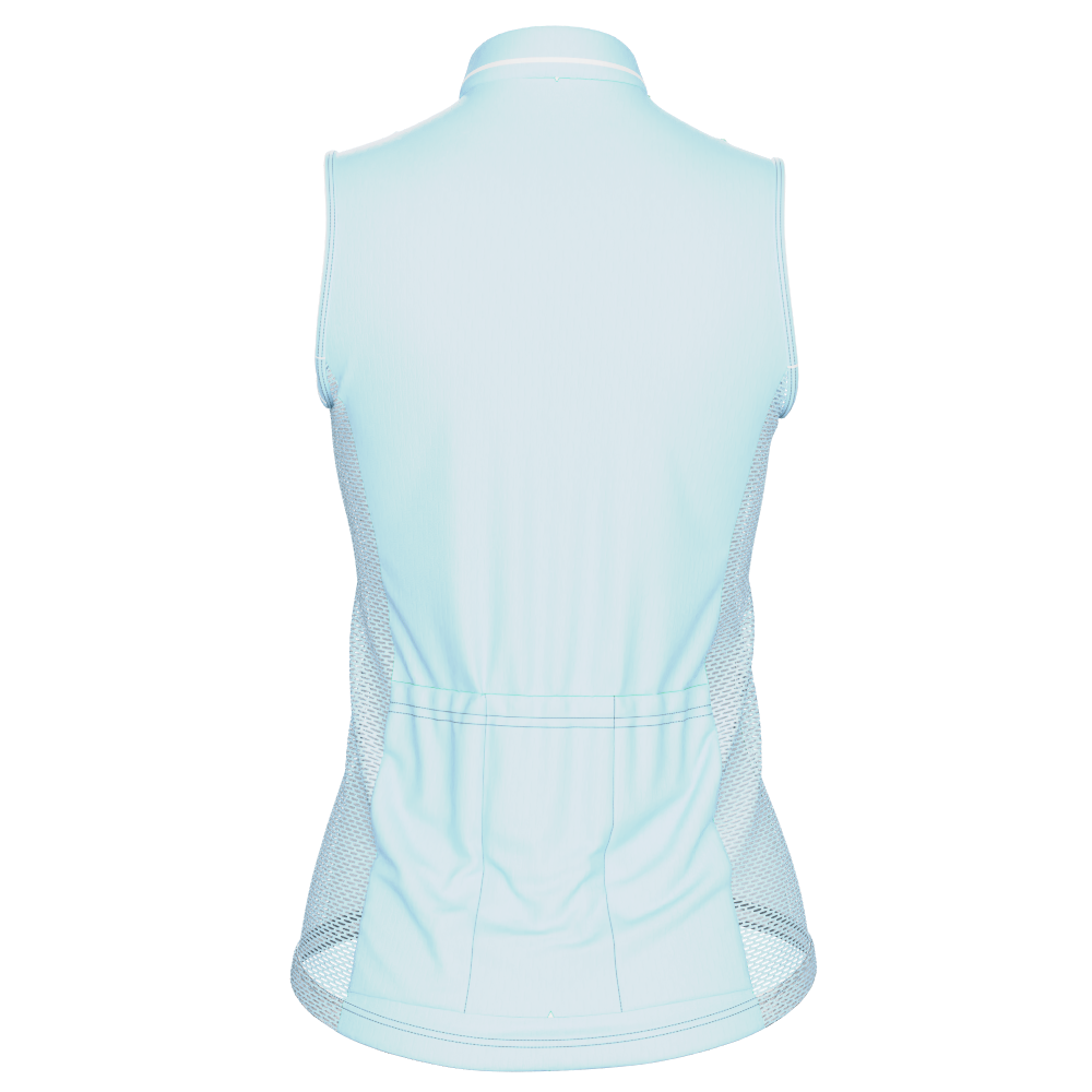 Women's Retro Bianchi Sleeveless Tech Cycling Jersey